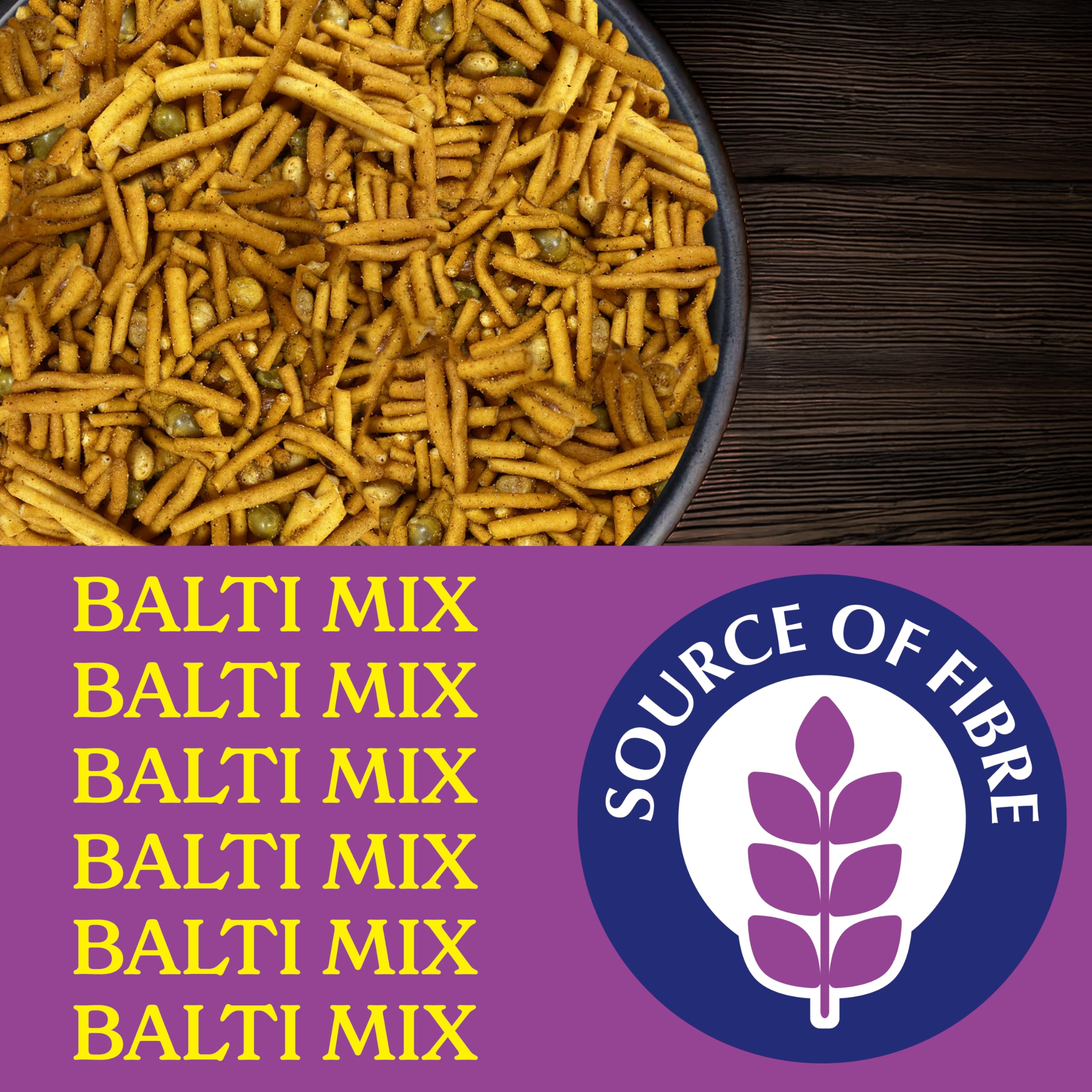 Rajah Balti Mix - Authentic Spicy & Crunchy Snack Mix | 200g 3