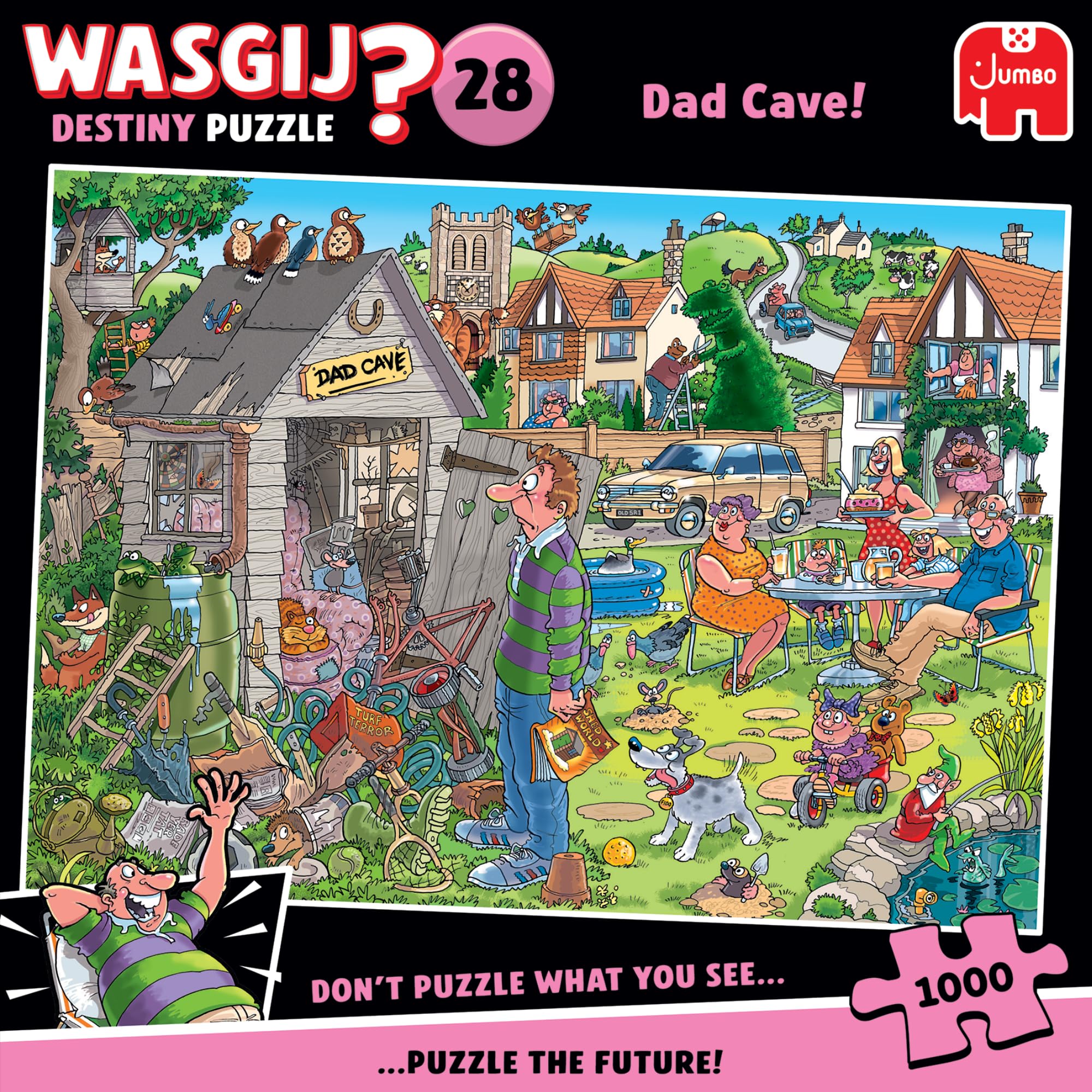 Wasgij Destiny 28: Dad Cave - 1000 Piece Puzzle for Adults 8