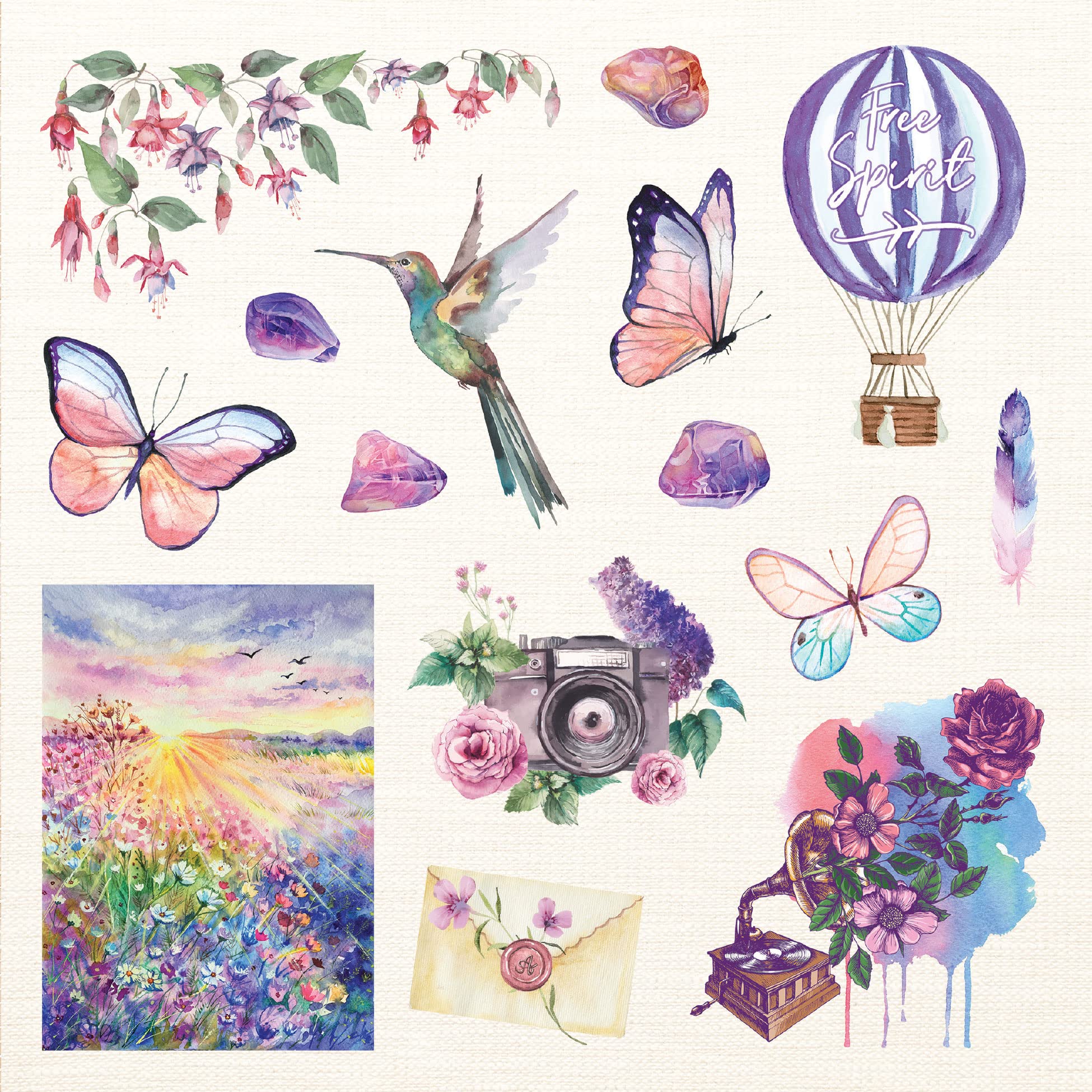 Peter Pauper Press Boho Dreams Sticker Book - Floral, Animal, Decorative Themes | 750 Stickers | Multi-color 5