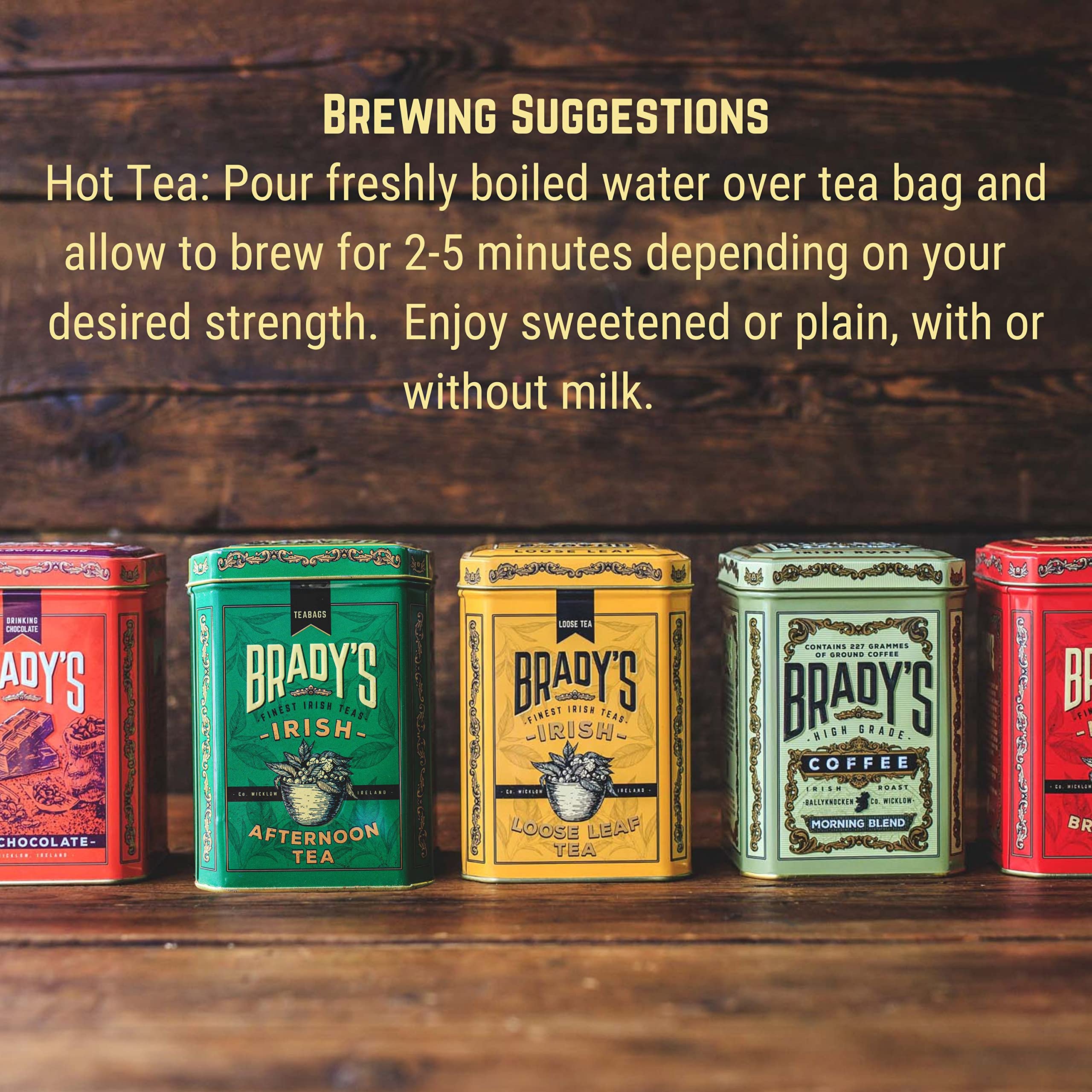 Brady's Irish Afternoon Tea - 40 Tea Bags - Traditional Black Tea Blend in Tin 7