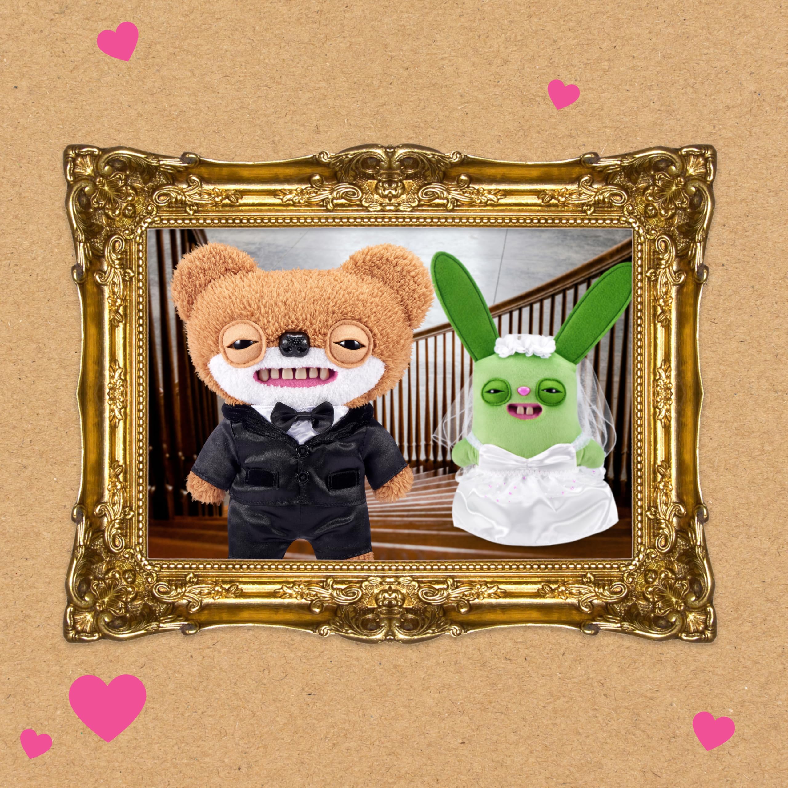 Fuggler Wedding Fuggs 2-Pack Plush Toys - 9-Inch | Polyester | Unisex Children 2