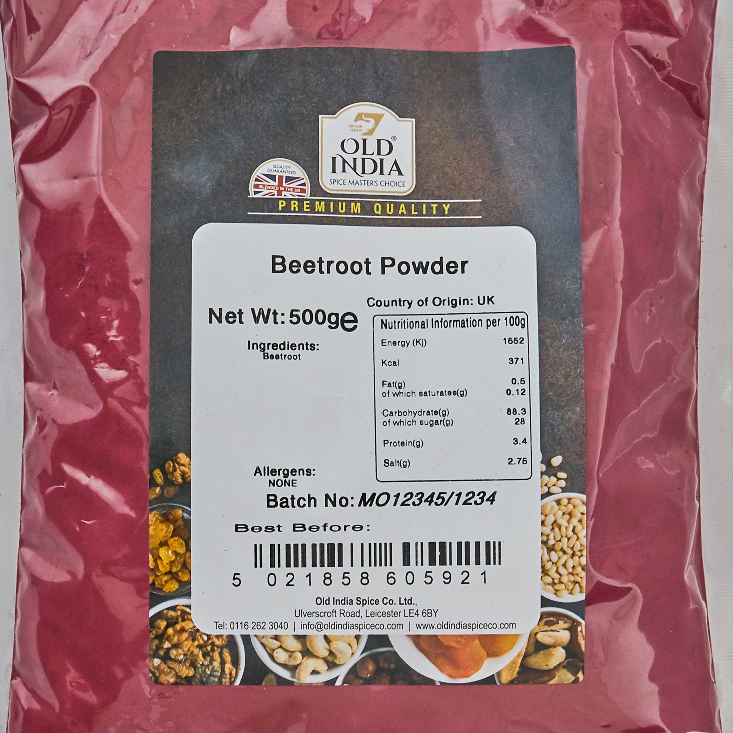 Old India Beetroot Powder - 100% Natural, Additive Free | 500g Pack 2