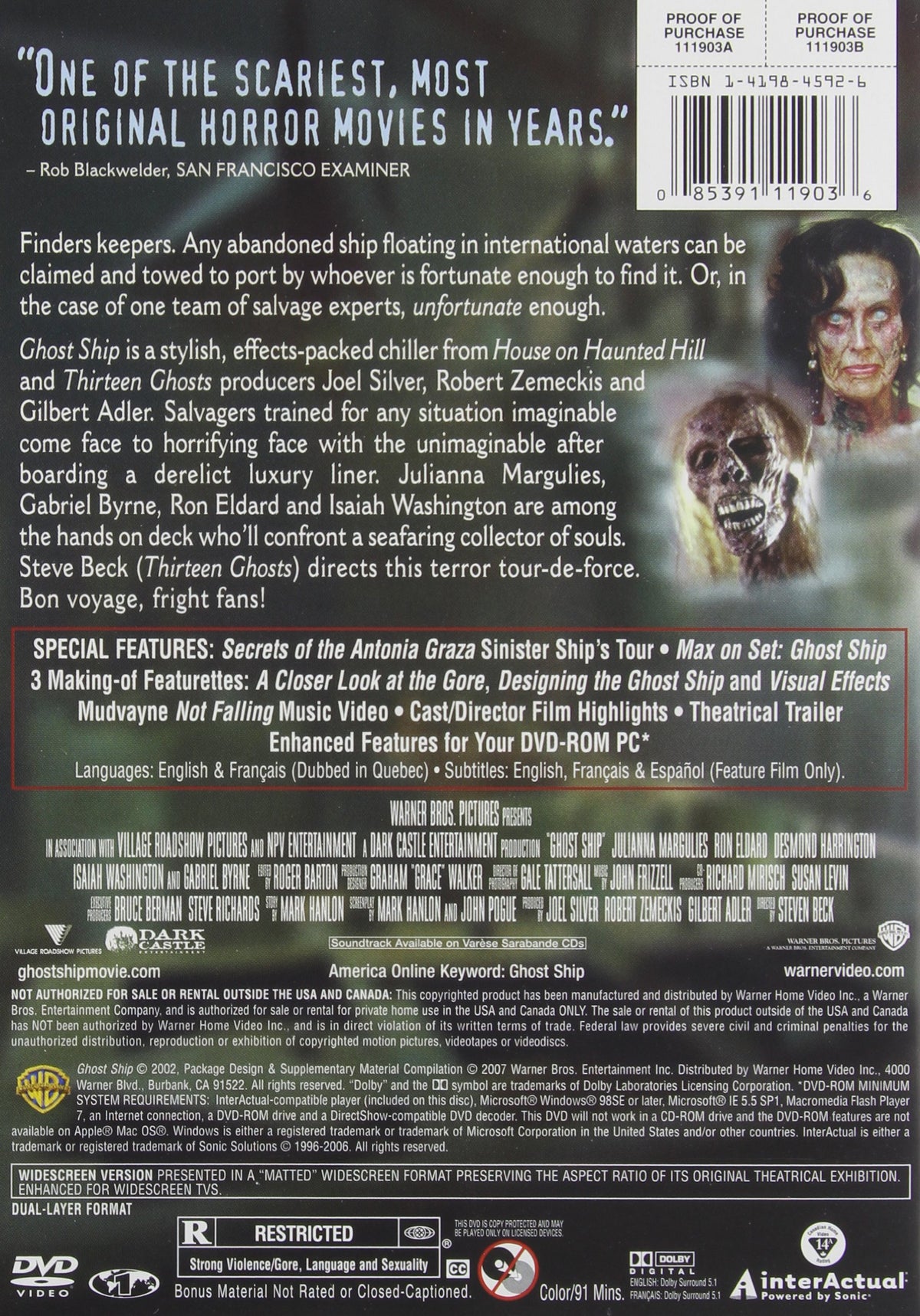 Ghost Ship [DVD]