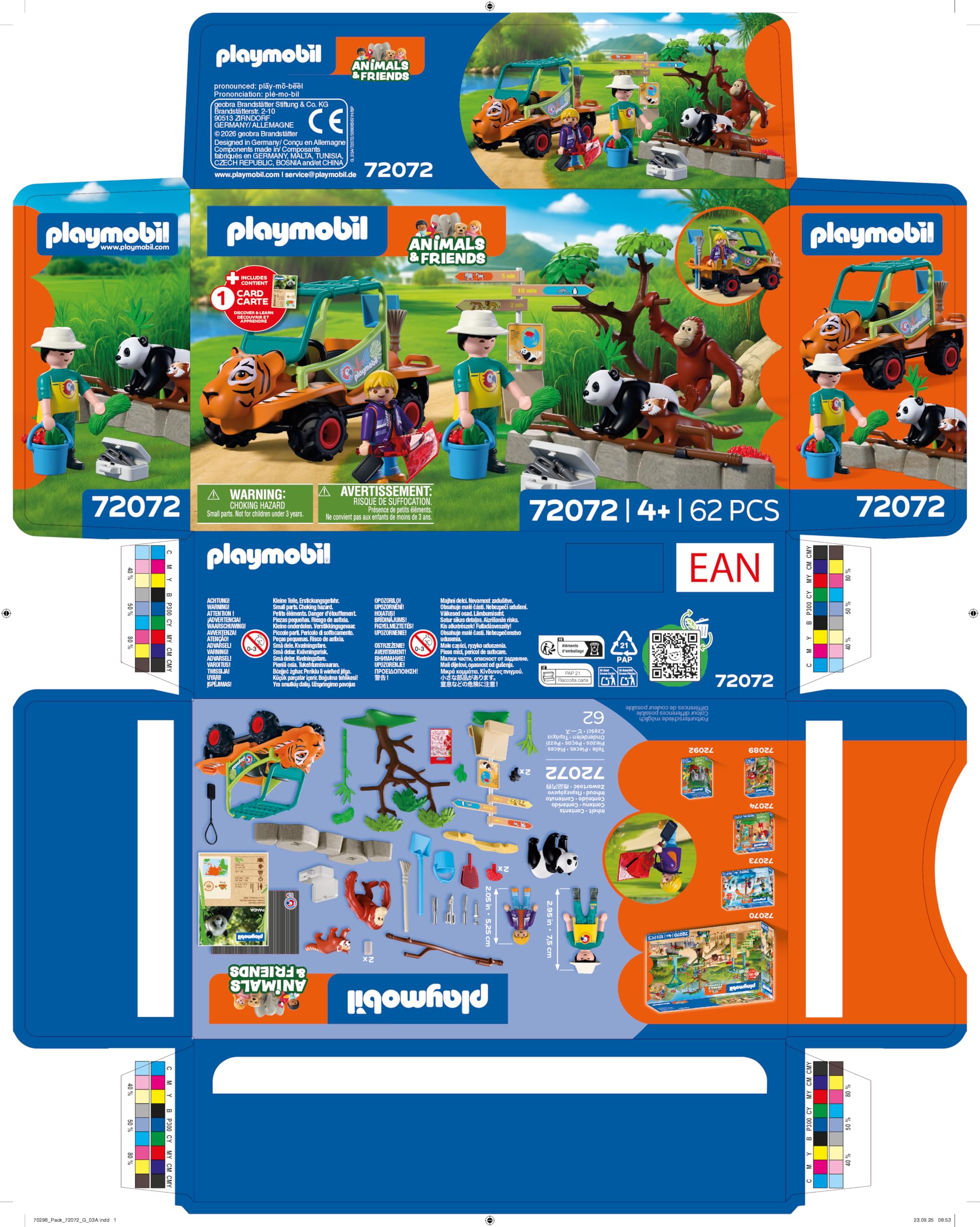 Playmobil Zoo Tierpflegermobil - Tiger Head Design Vehicle | Ages 4+ | 62 Pieces 7