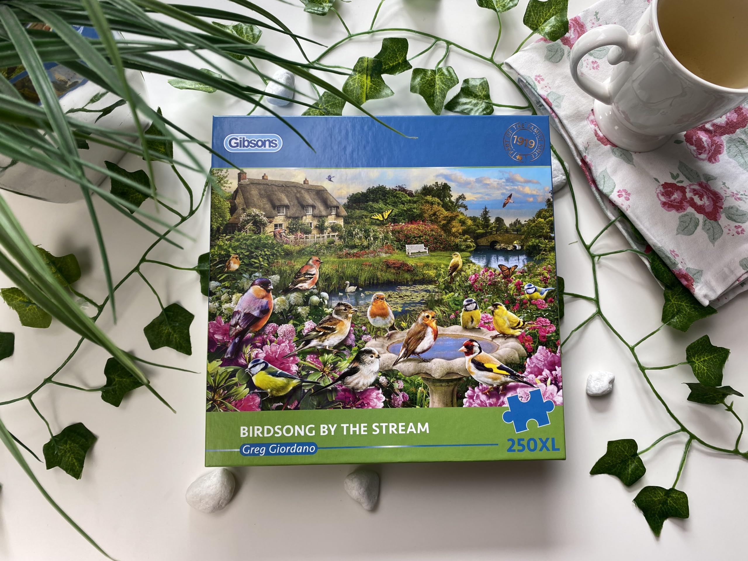 Gibsons Birdsong by the Stream Jigsaw Puzzle - 1000 Pieces | Premium Recycled Board | Includes Poster 4