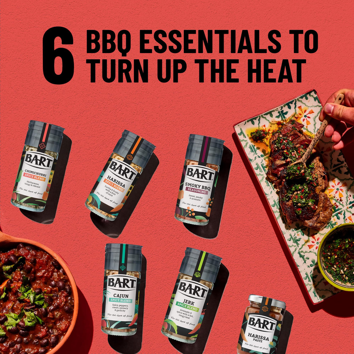 BART BBQ Seasoning Bundle - 6 Spice Blends and Pastes