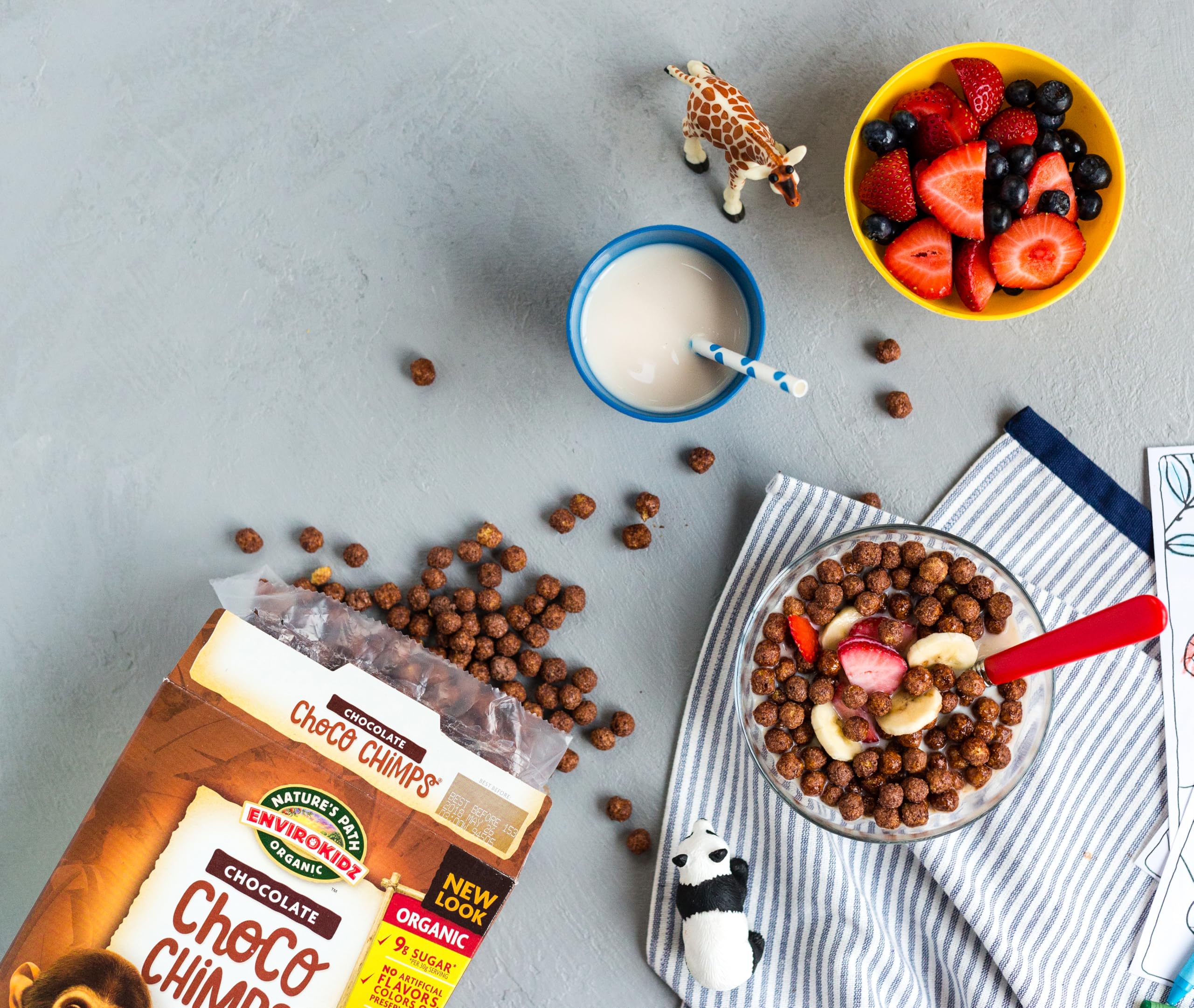 Nature's Path EnviroKidz Chocolate Corn Balls Cereal - Gluten Free, Organic | 4 Pack of 284g 5