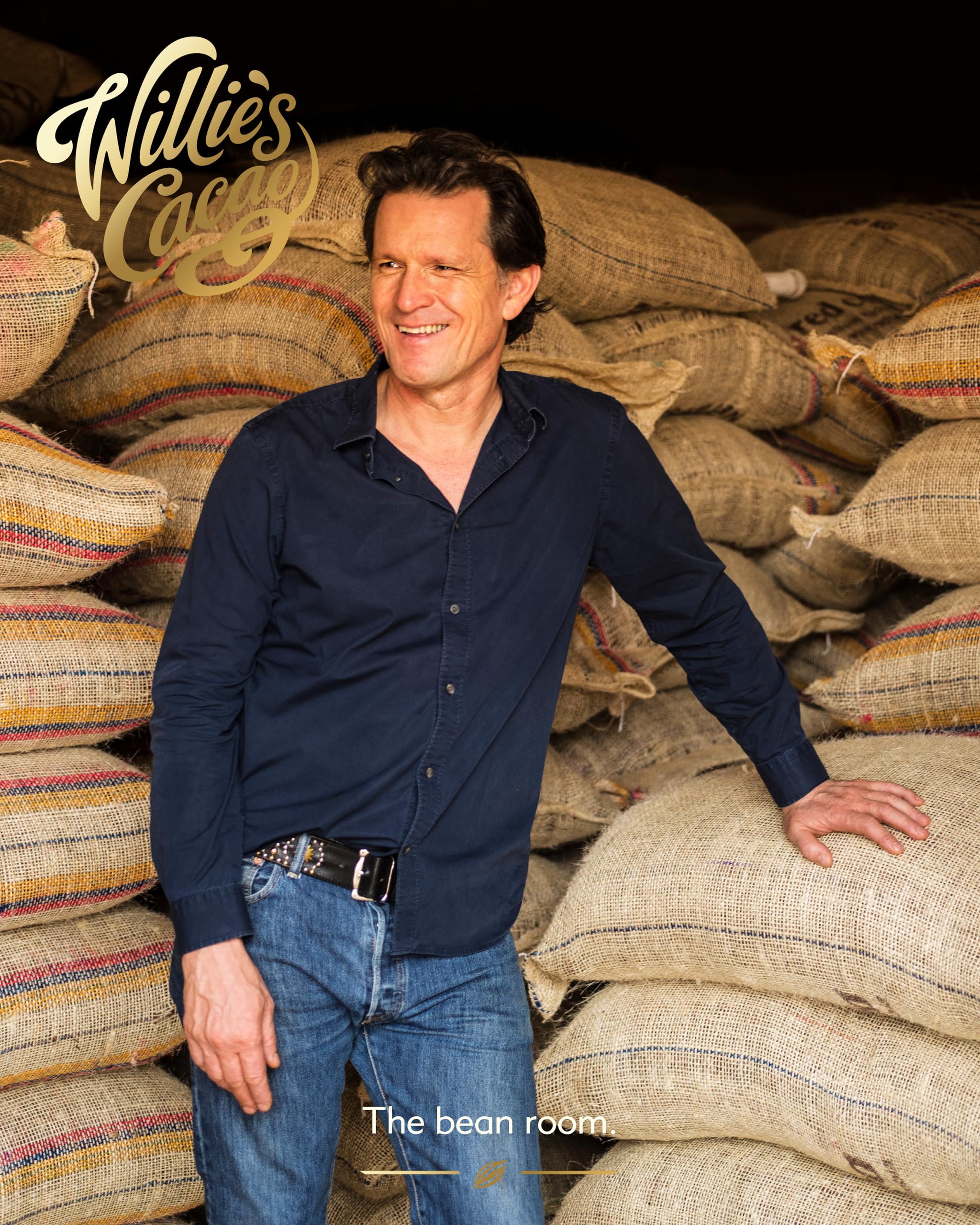 Willie's Cacao - 100% Cocoa with Hazelnut & Raisin - No Added Sugar Chocolate Bar 2