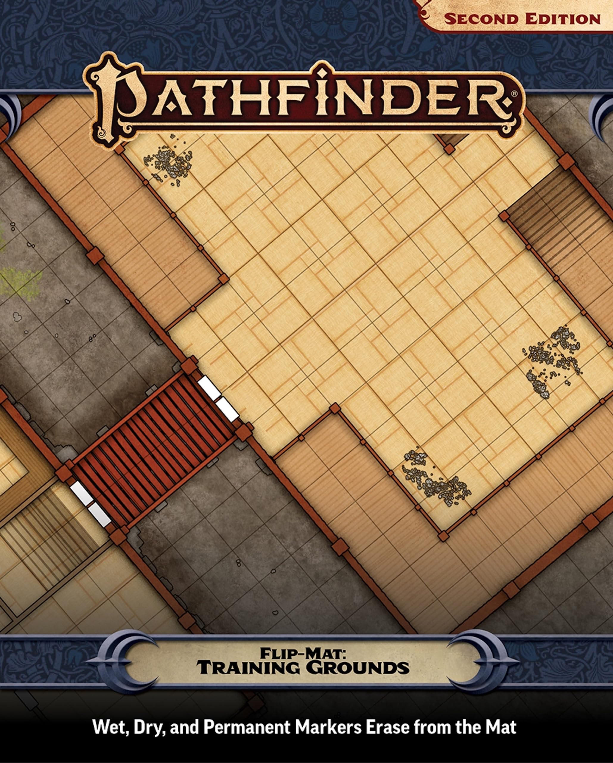 Paizo Pathfinder Flip-Mat: Training Grounds | Double-Sided Map | 24'x30' Unfolded 1