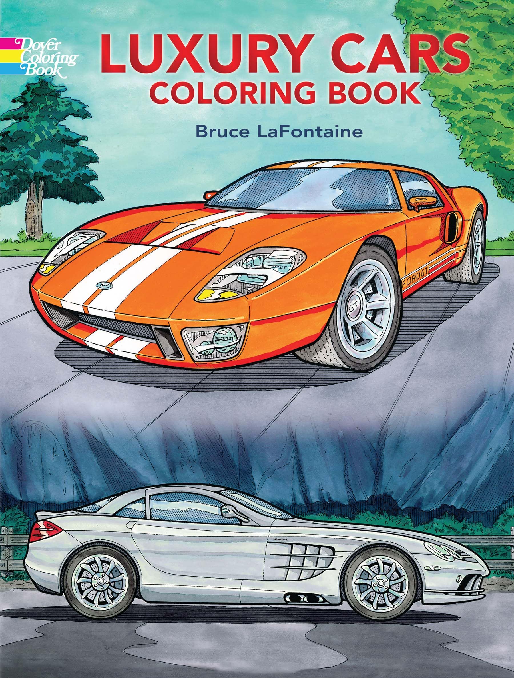 Dover Luxury Cars Coloring Book - Illustrated Edition | 32 Pages | Ages 8-11
