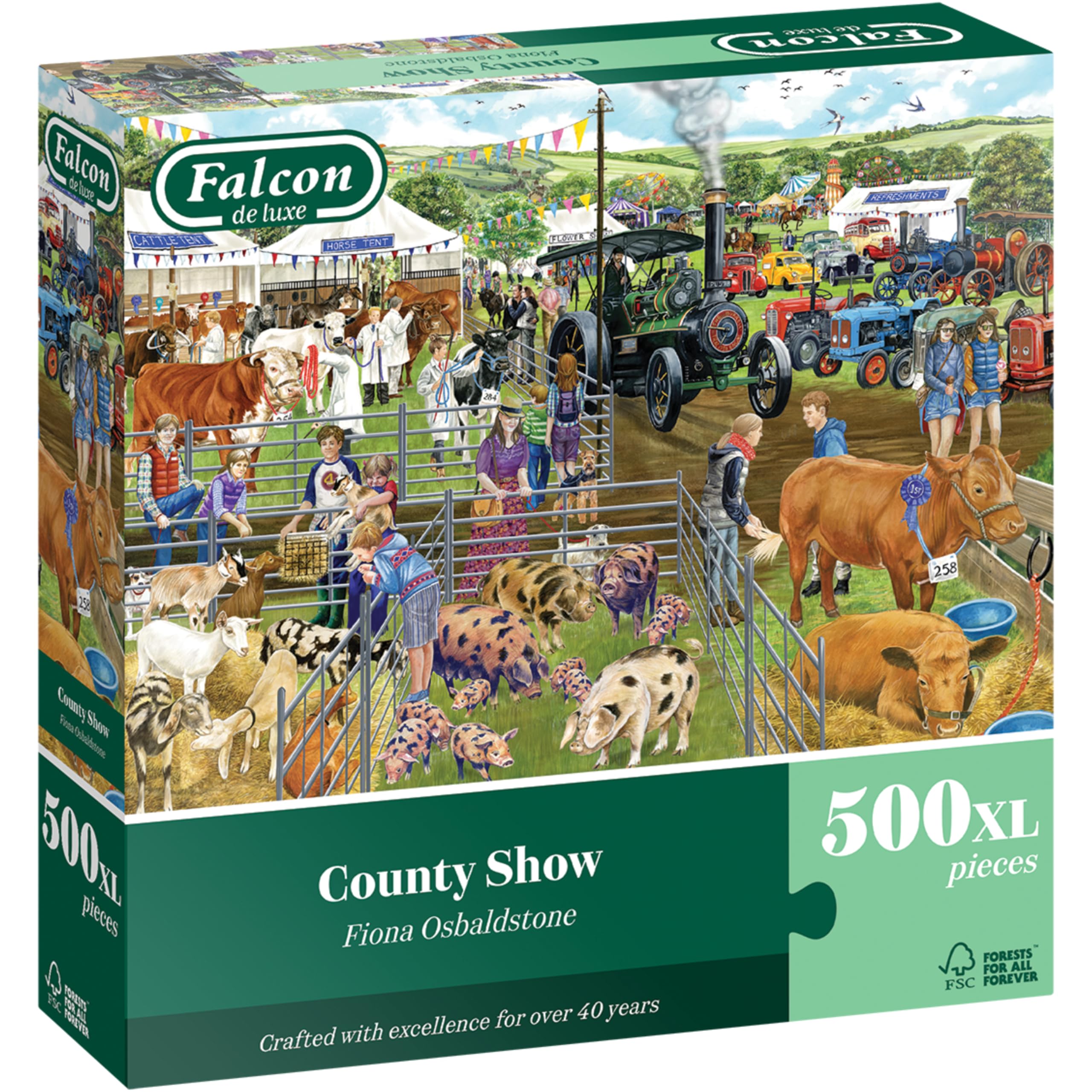 Falcon - County Show 500 XL Piece Jigsaw Puzzle for Adults 1
