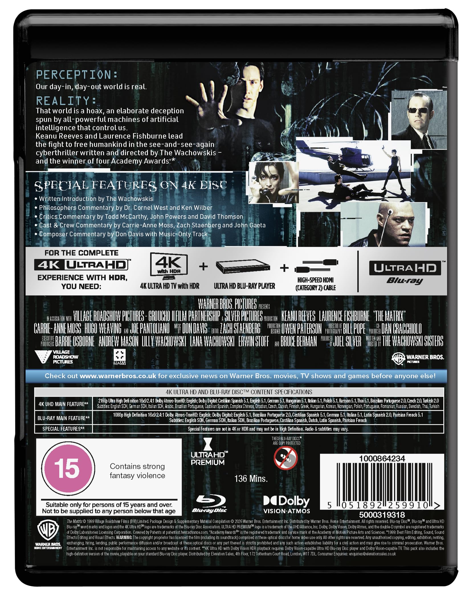The Matrix [4K UHD Blu-ray]