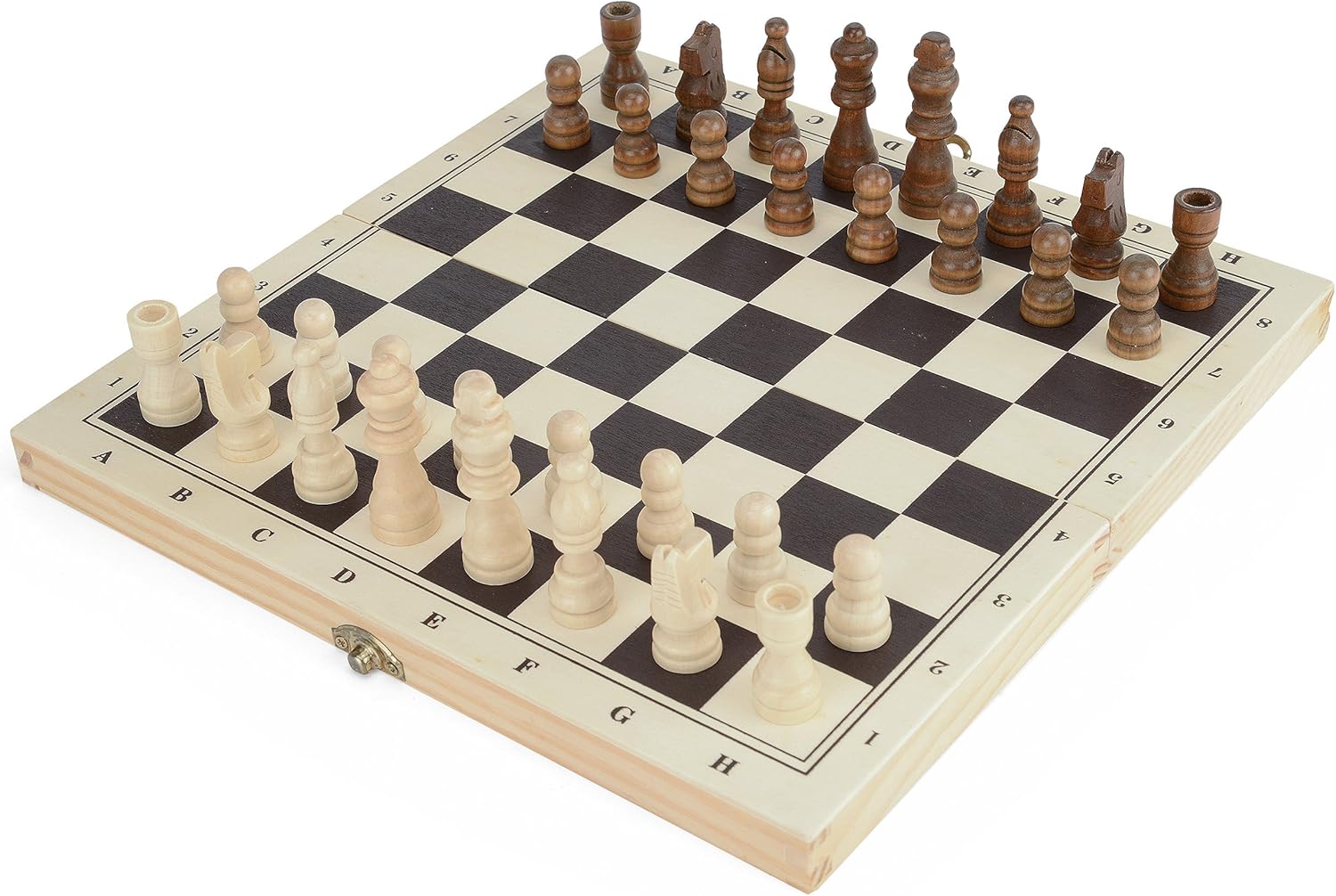 Toyrific Chess, Draughts And Backgammon Game Board, 3-in-1 Board Games for Kids 1