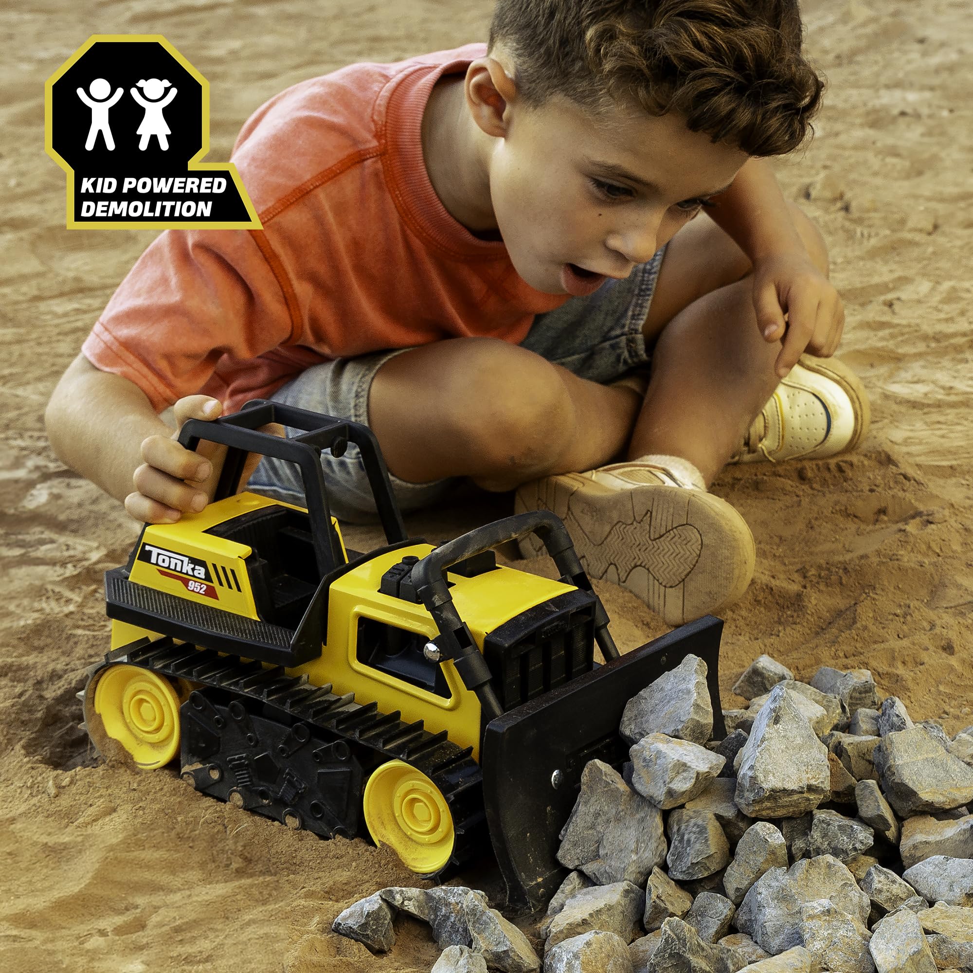 Tonka Steel Classics Bulldozer - Heavy Steel Construction | Ages 3+ | Yellow/Black 4