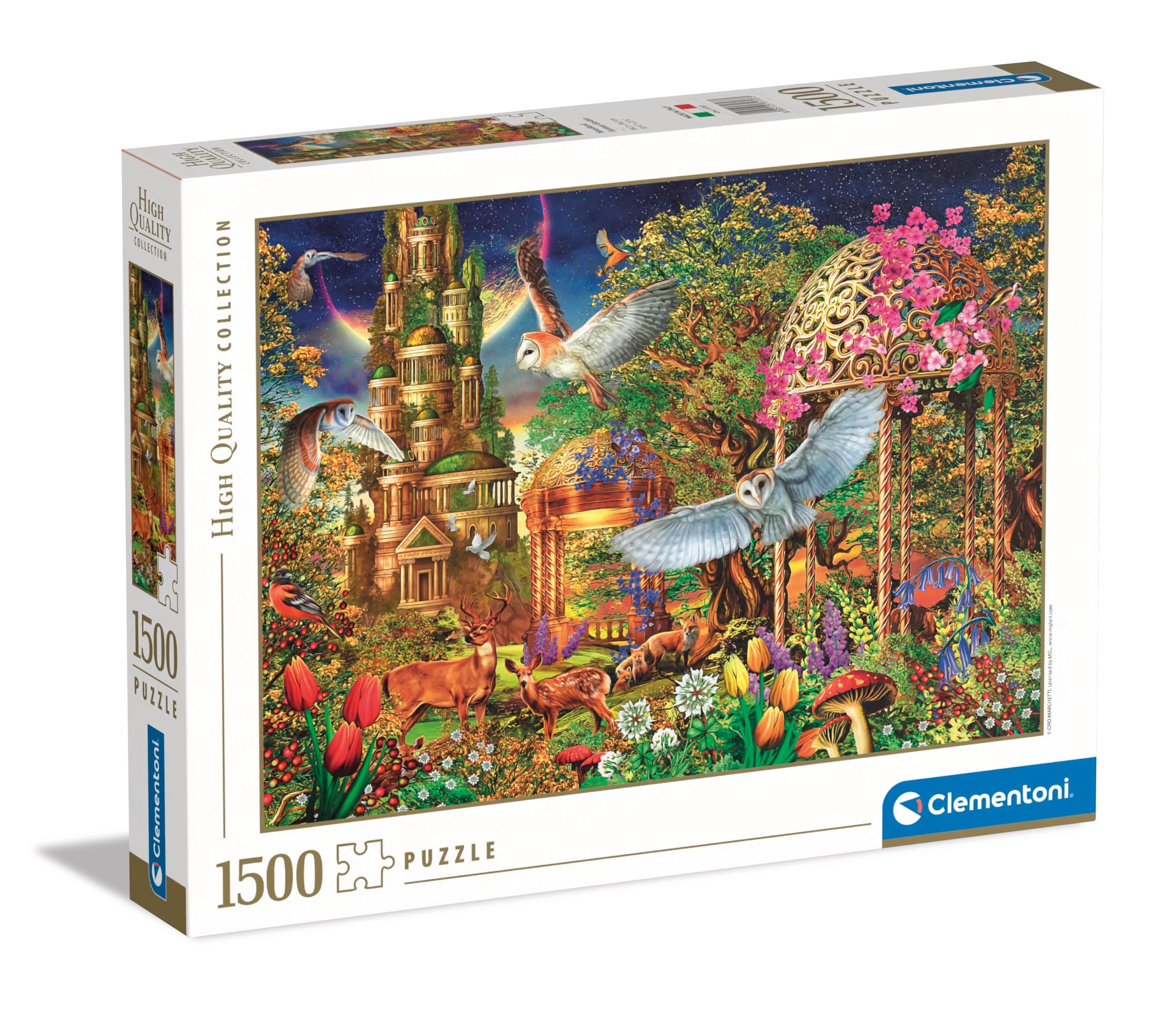 Clementoni Woodland Fantasy Garden Jigsaw Puzzle - 1500 Pieces | 59,2 x 84,3 cm