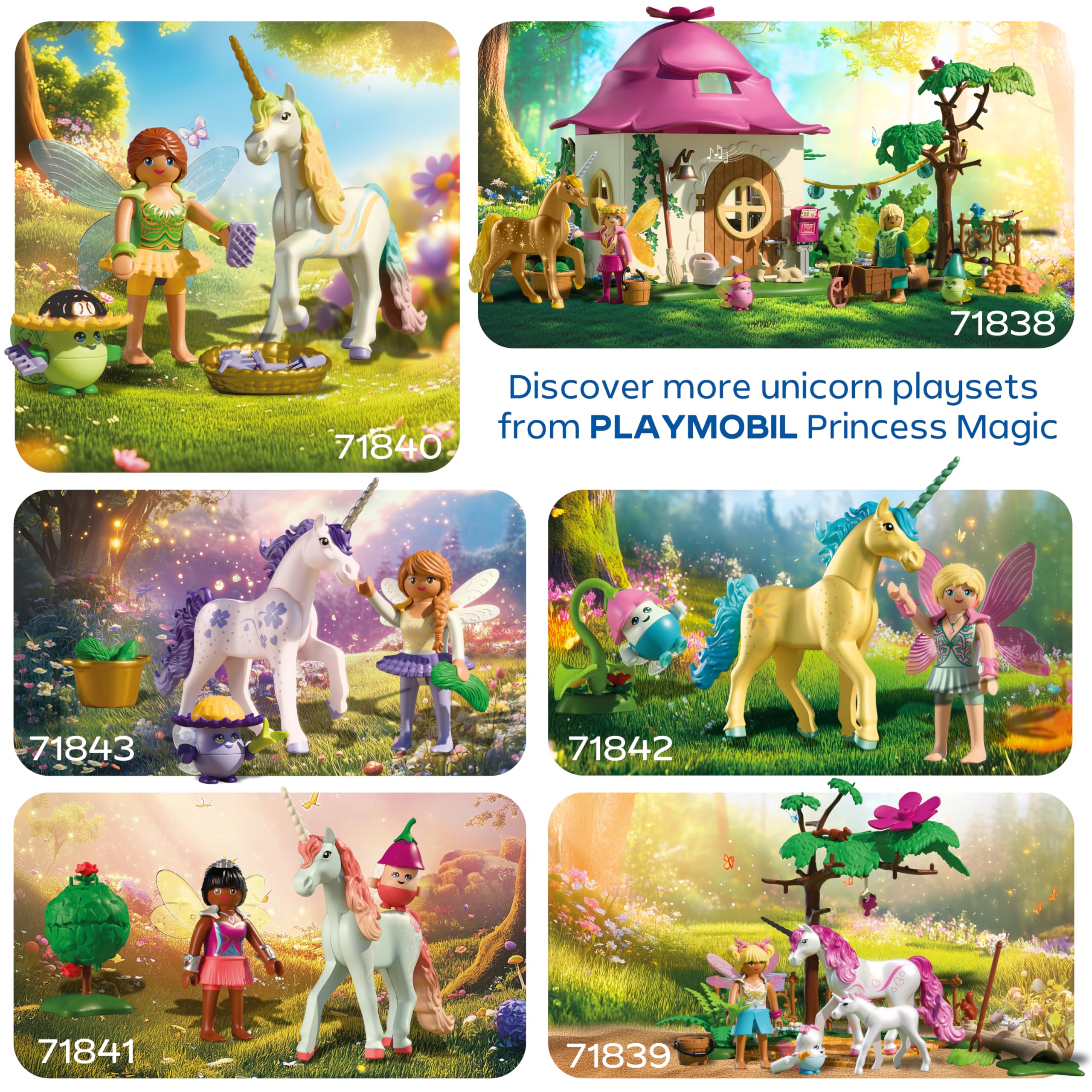 Playmobil Lucky Lavender Unicorn with Fairy - Multicolor | Ages 4+ | 71843 5