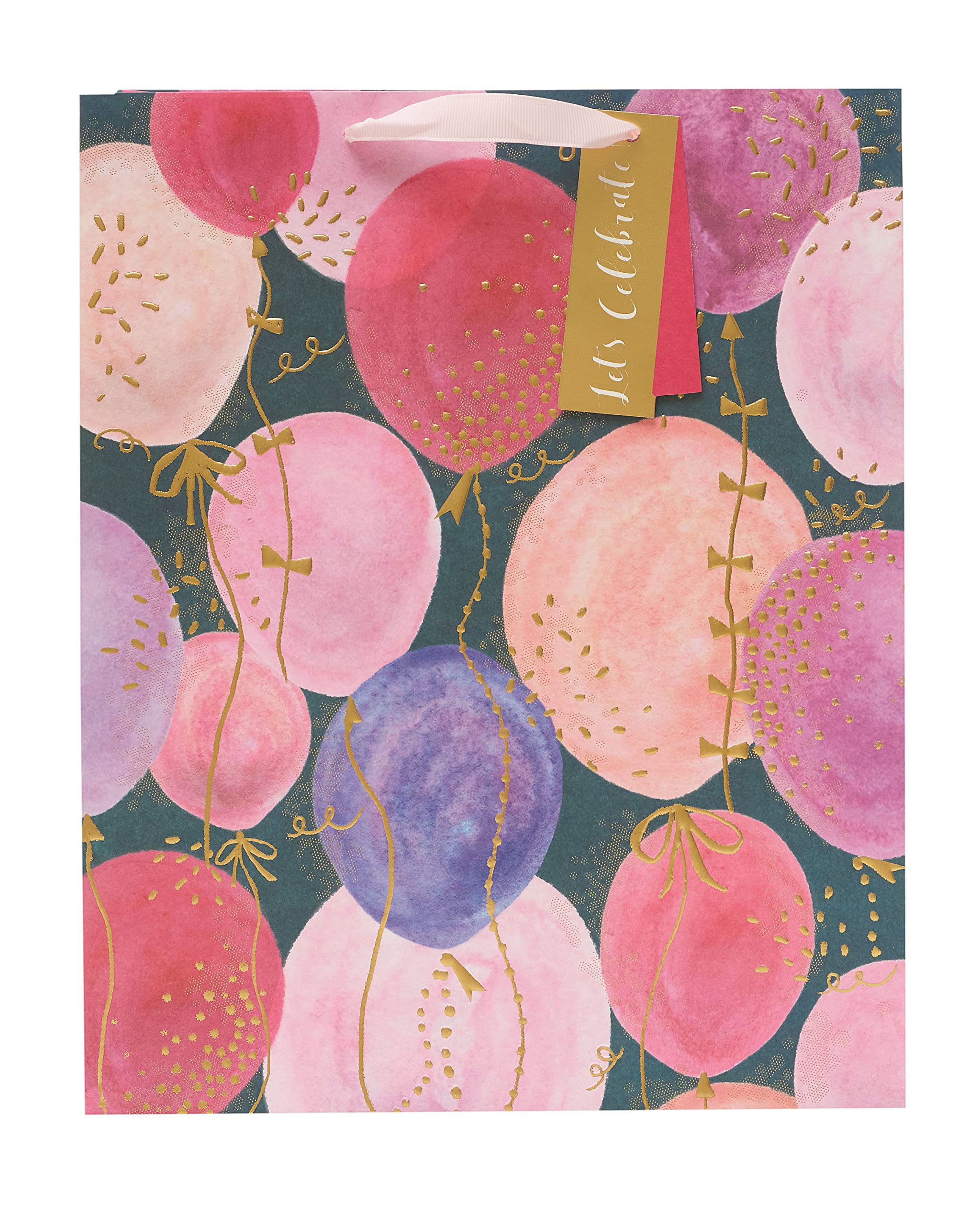 UK Greetings Large Gift Bag - Pink Balloons Design | FSC Certified Paper 5