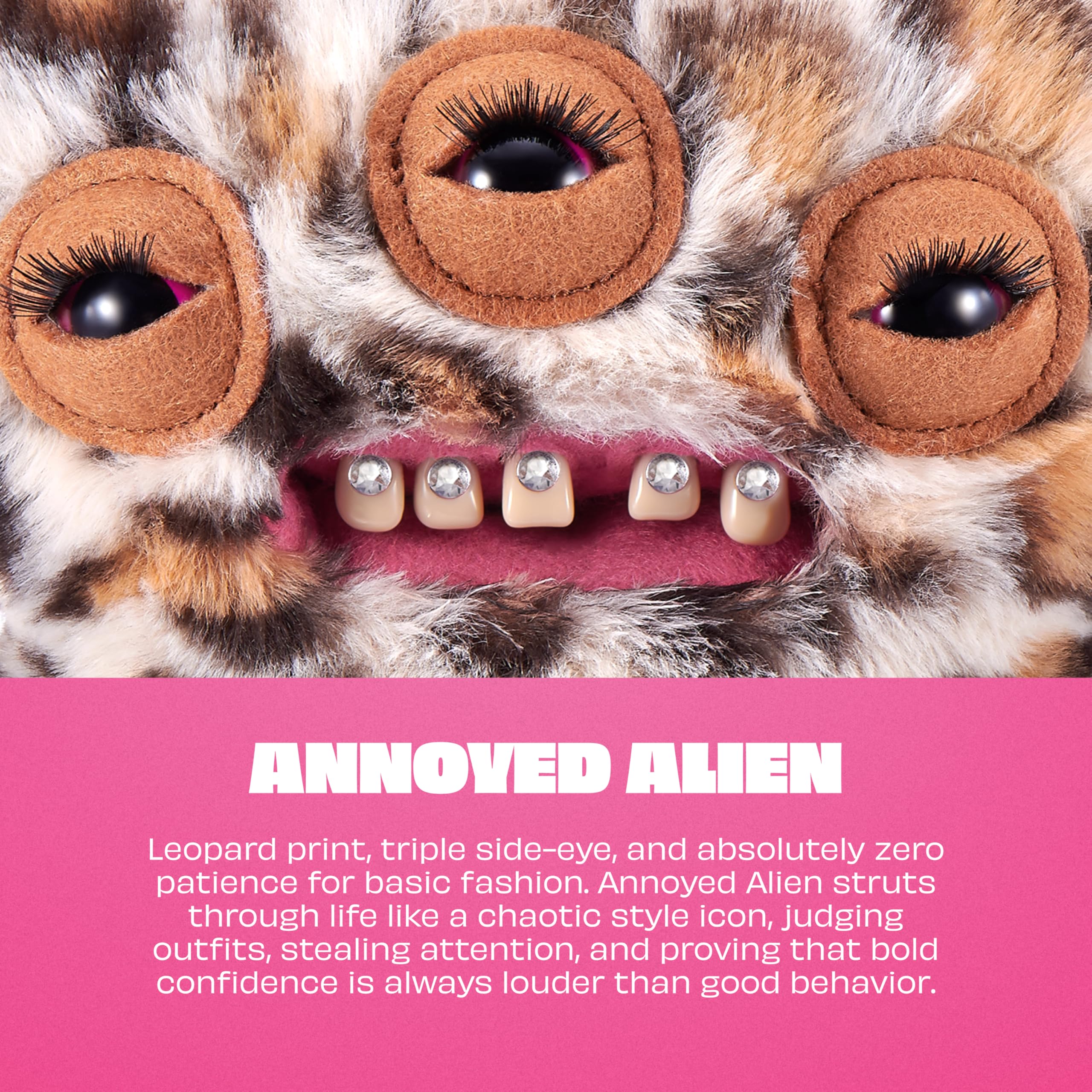 Fuggler Annoyed Alien Soft Doll - 9 Inch Plush | Leopard Print | Unisex Children 3