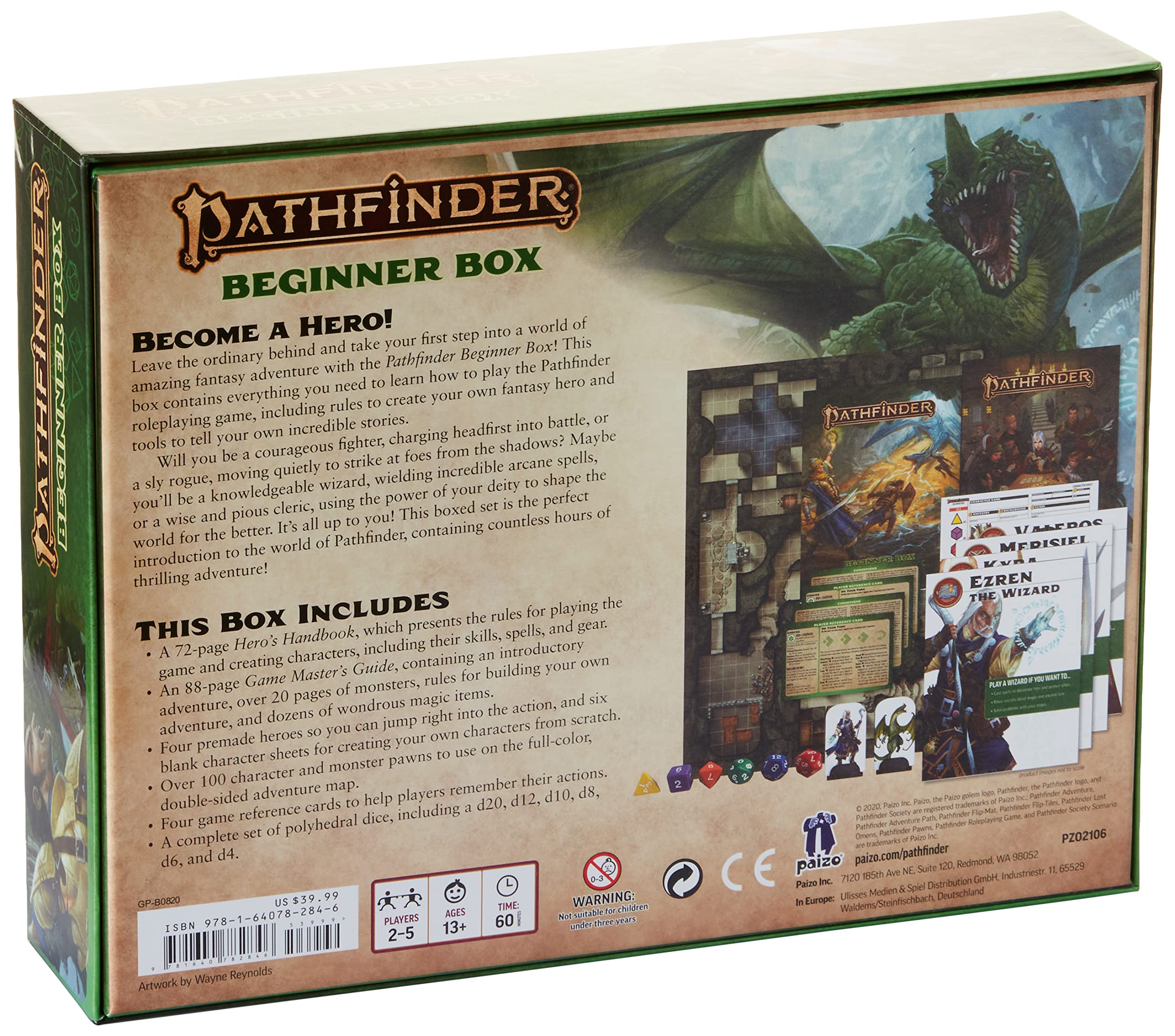 Paizo Pathfinder Beginner Box (P2) | 1 Player+ | Ages 14+ | English
