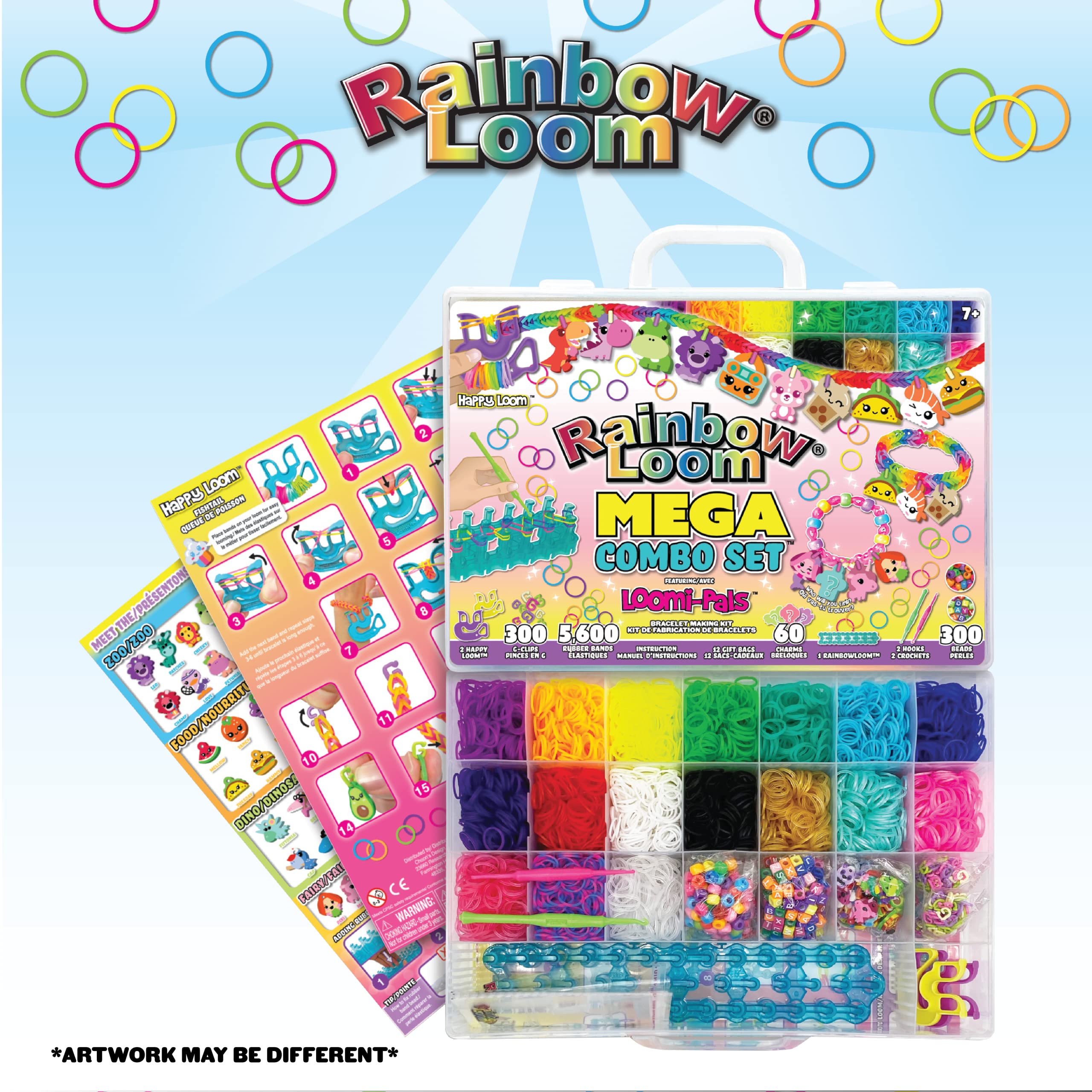 Rainbow Loom Loomi-Pal Mega Combo Jewellery Maker Kit | 5600 Bands, Charms & Beads | Ages 7+ 5