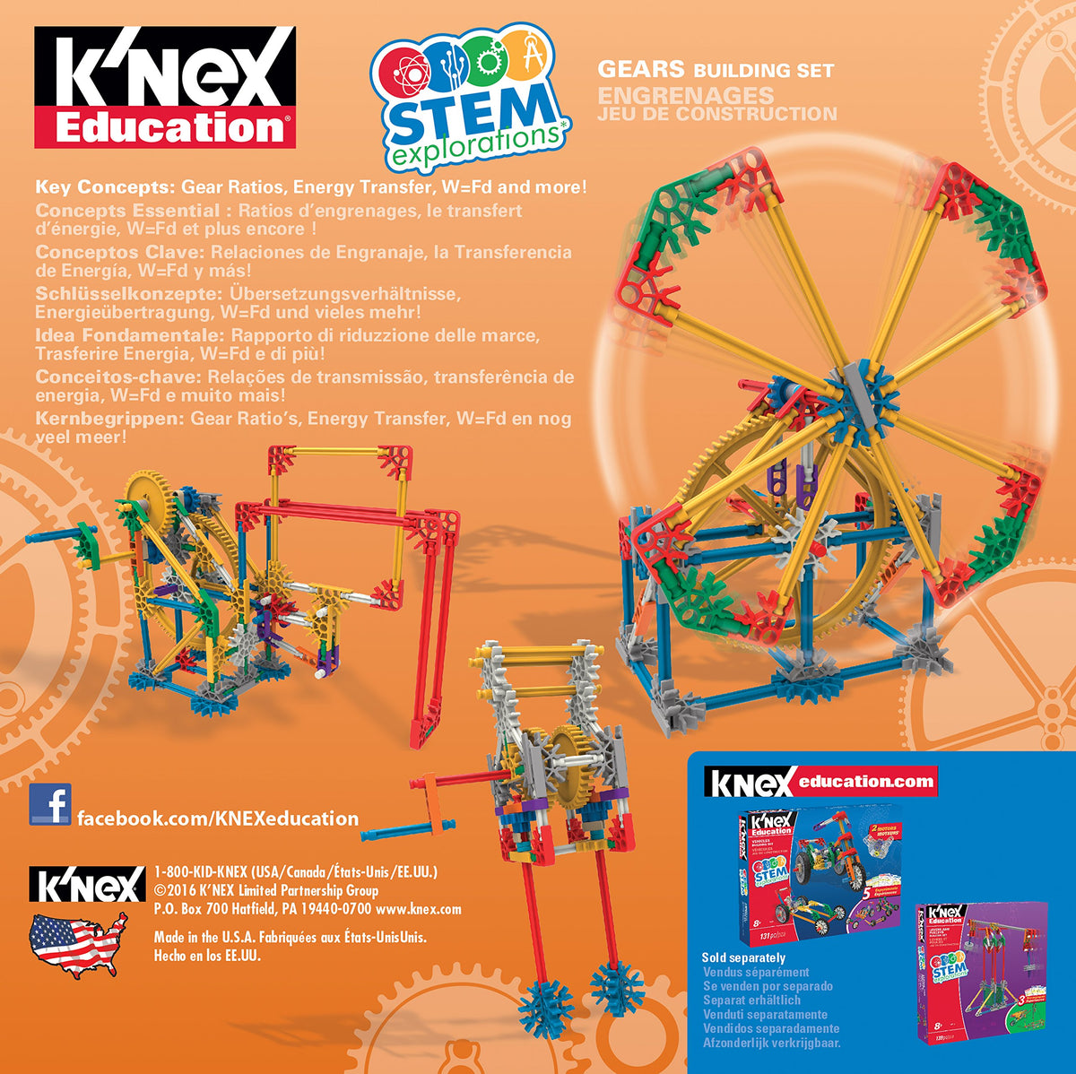 K'NEX STEM Explorations Gears Building Set - 143 Pieces, Ages 8+