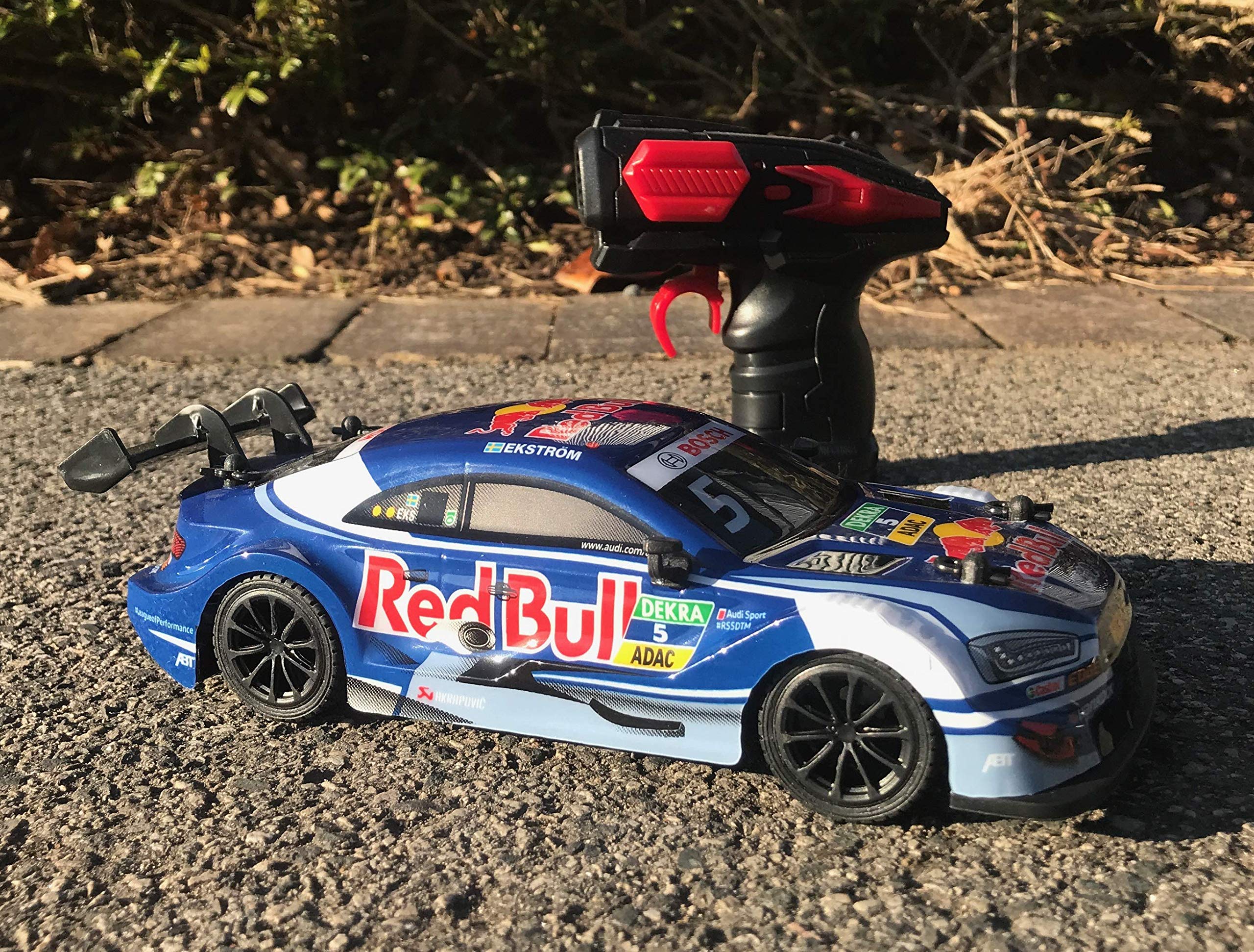 CMJ RC Cars Audi RS5 DTM Red Bull Replica 1:24 Scale Remote Control Car | 2.4Ghz | Up to 25m Range 7