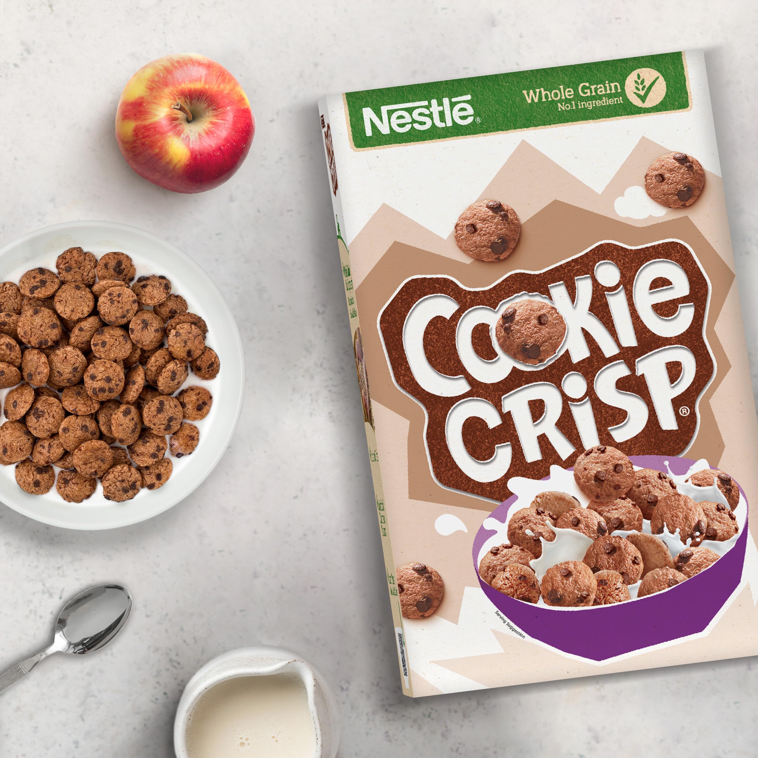 Nestlé Cookie Crisp Cereal 500g - Chocolate Flavour Crispy Wheat and Maize Breakfast Cereal 7