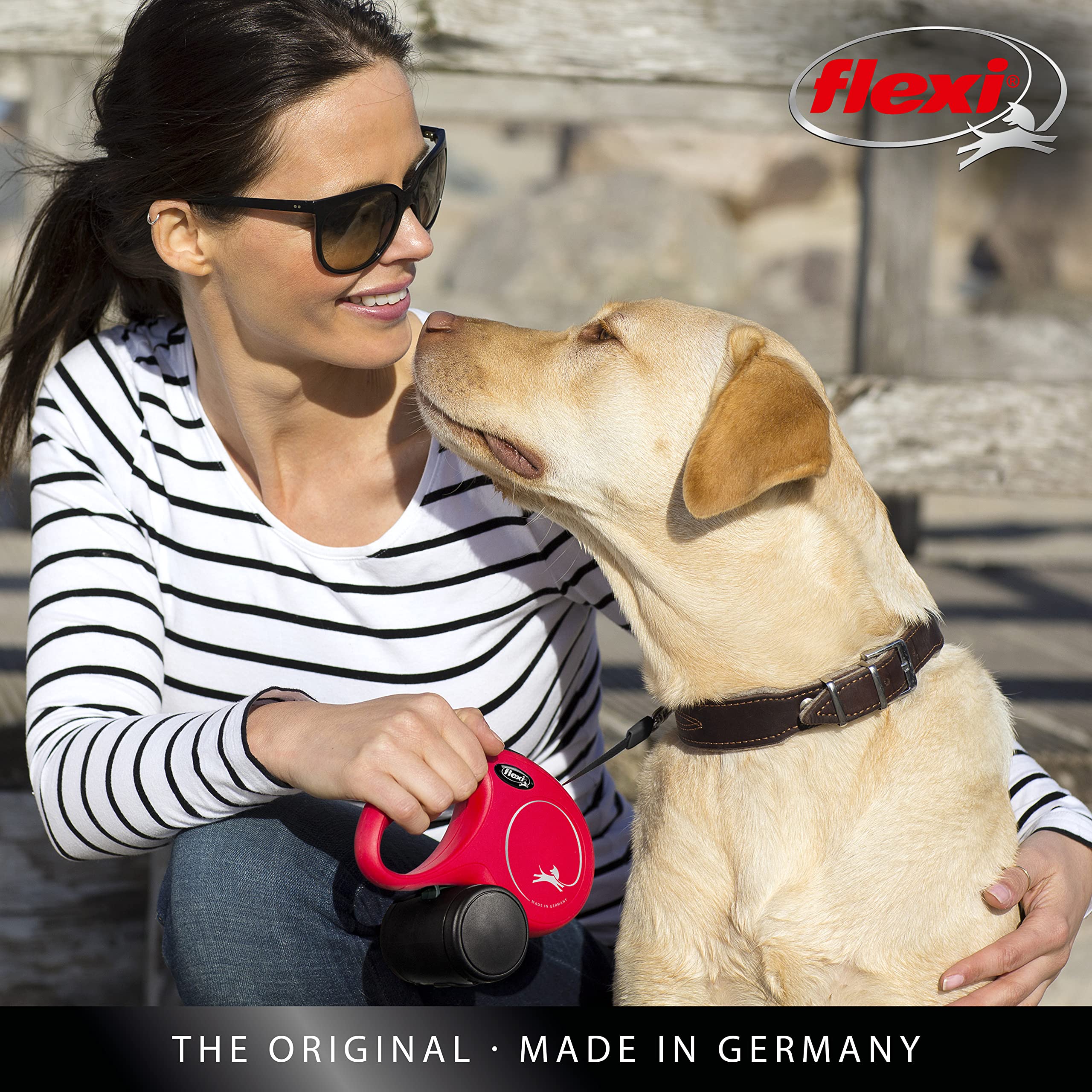 flexi New Classic Cord Retractable Lead Red Small 8m for Dogs up to 12kg 6