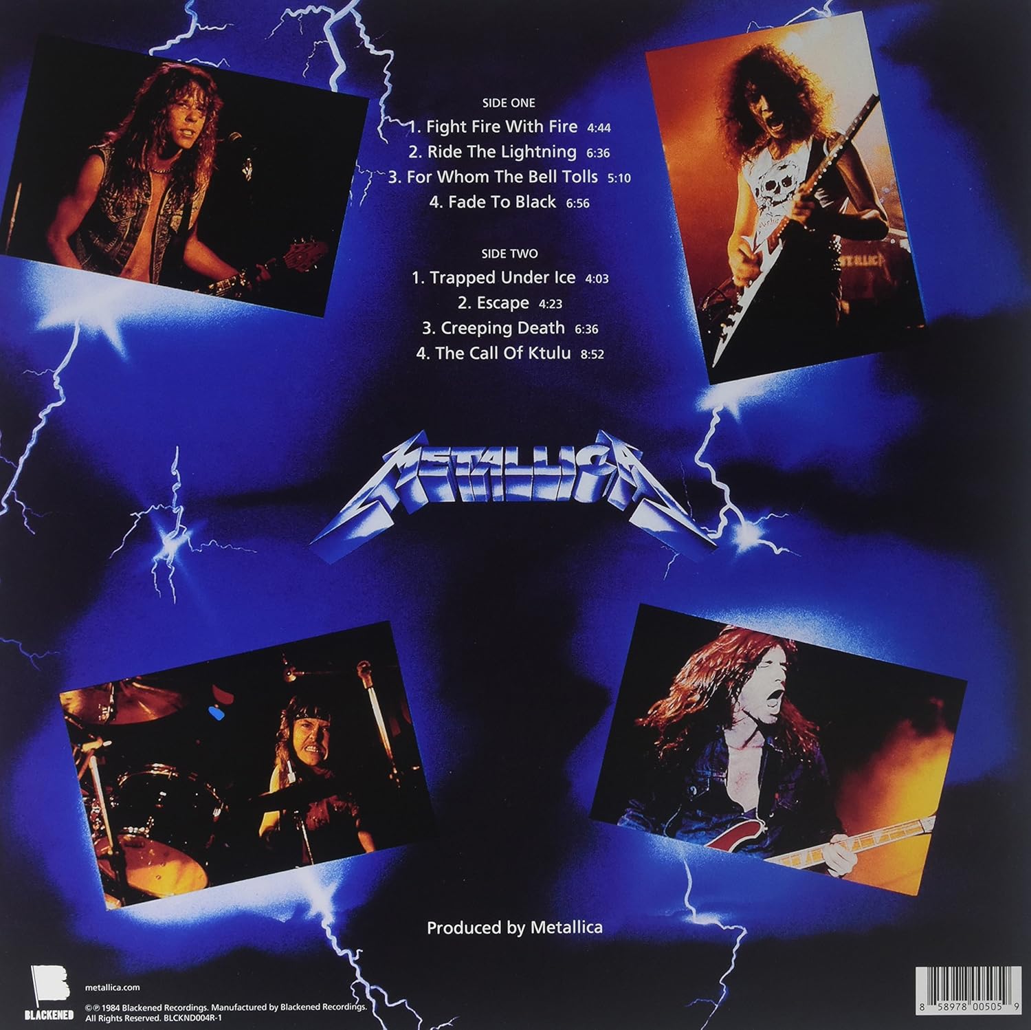 Metallica - Ride The Lightning VINYL 2