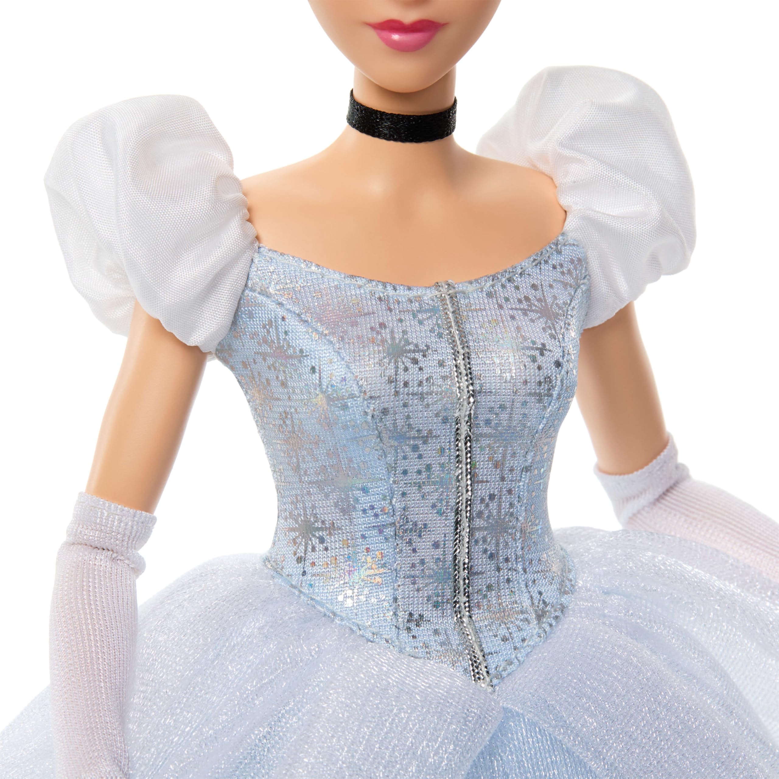 Mattel Disney Princess Cinderella Sparkling Princess Fashion Doll | 11 Points of Articulation | Ages 4+ 3