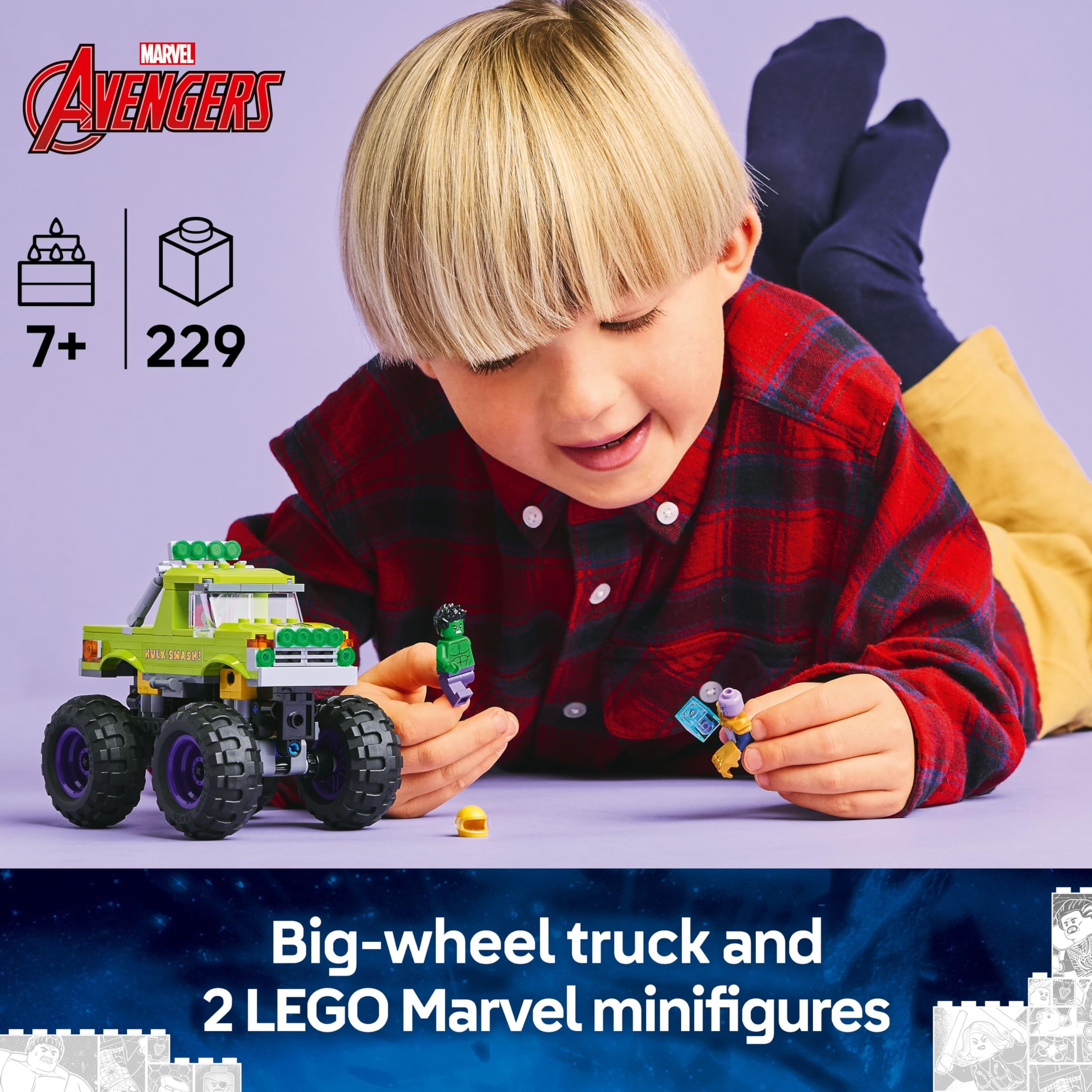LEGO Marvel 76312 The Hulk Truck vs. Thanos Building Set for Ages 7+ 2