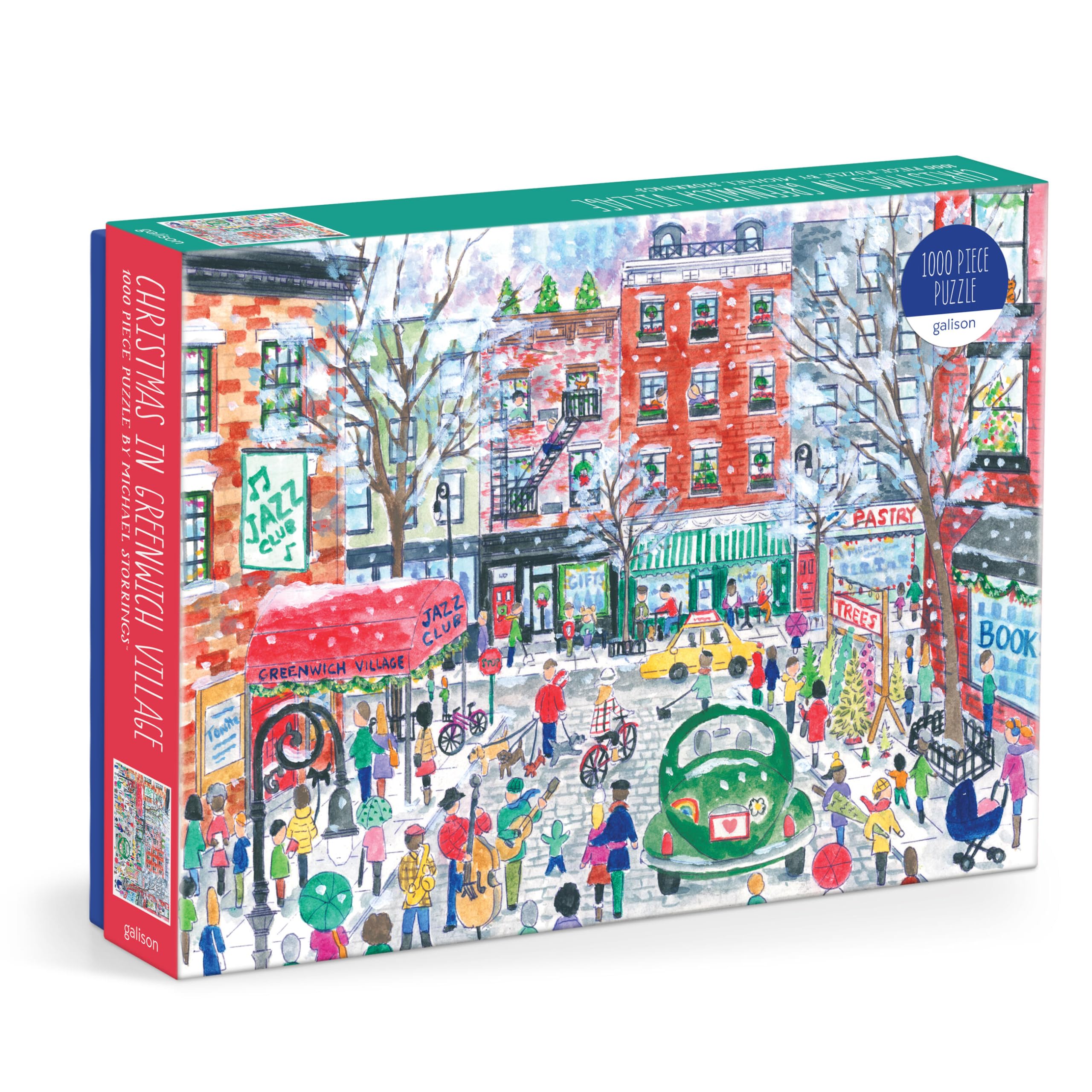 Galison Christmas in Greenwich Village – 1000 Piece Michael Storrings Jigsaw Puzzle 8