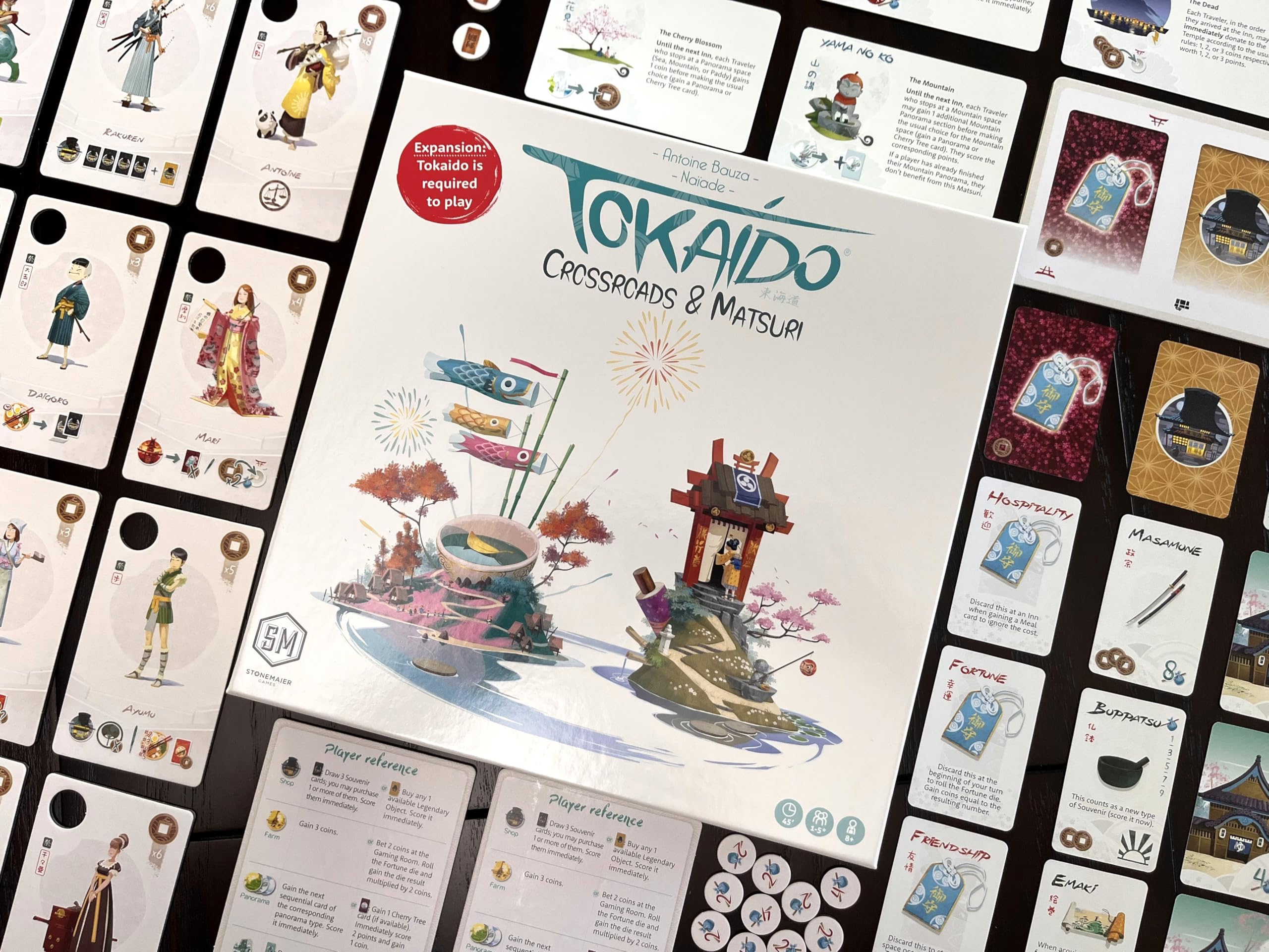 Stonemaier Games Tokaido: Crossroads & Matsuri Board Game Expansions | Multicolor | English 3