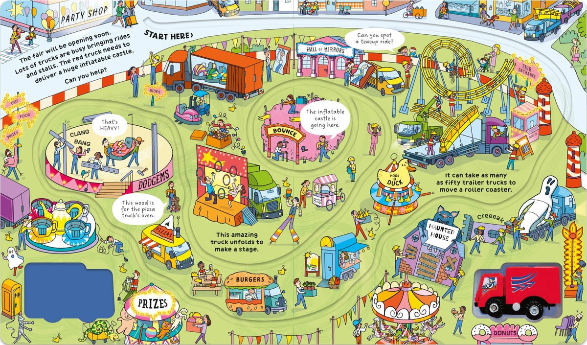 Usborne Wind-up Truck Board Book - 8 Pages | Ages 2-4 Years | English Language 4