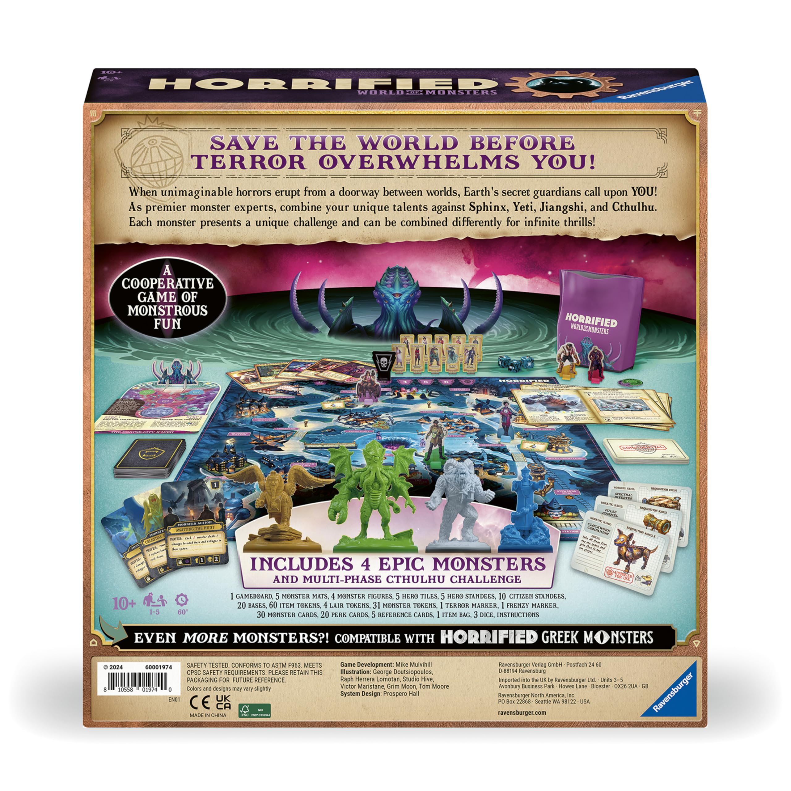 Ravensburger Horrified: World of Monsters Immersive Strategy Board Game 13