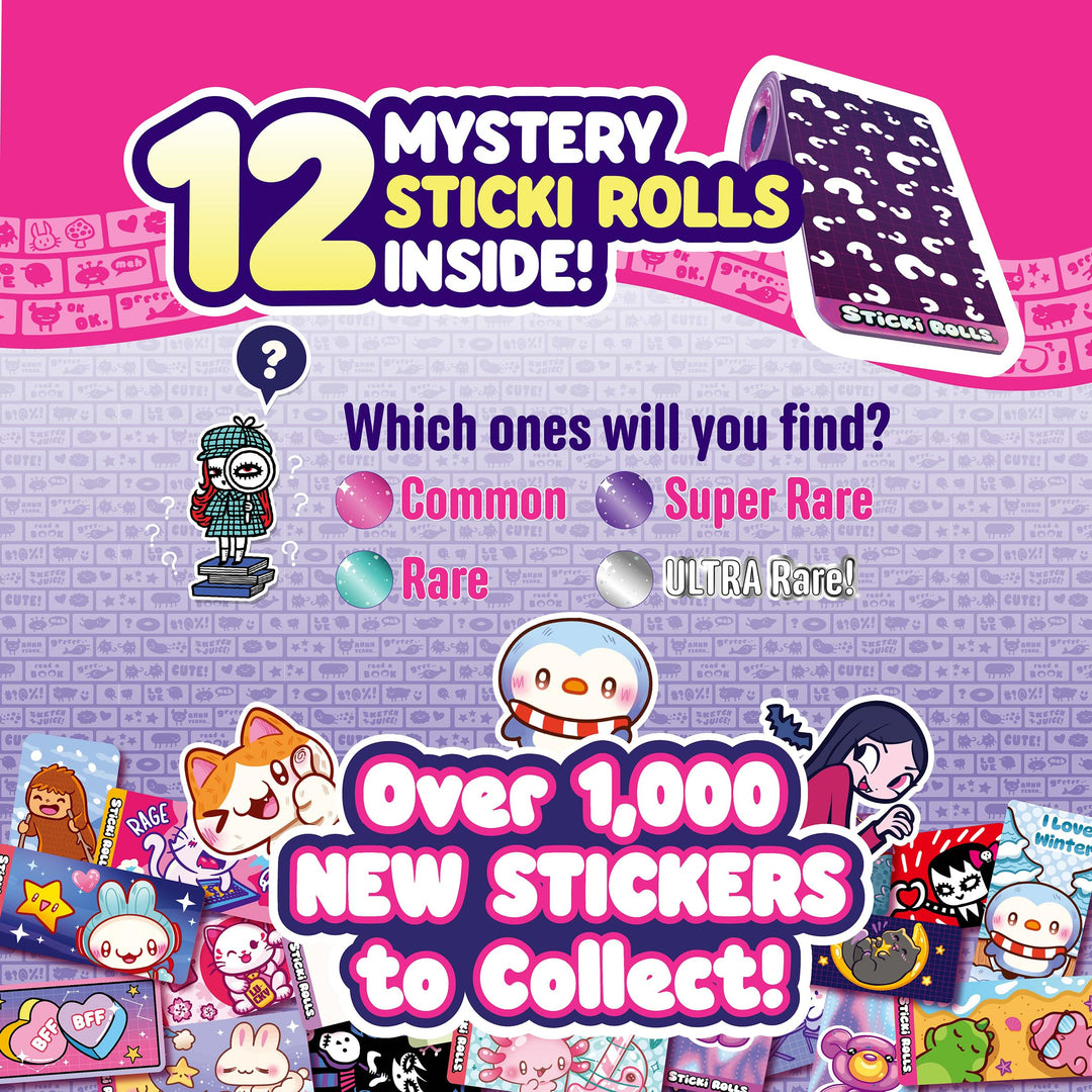 Sky Castle Sticki Rolls Series 2 - Sticki Station S2 Wearable & Shareable Sticker Craft Kit