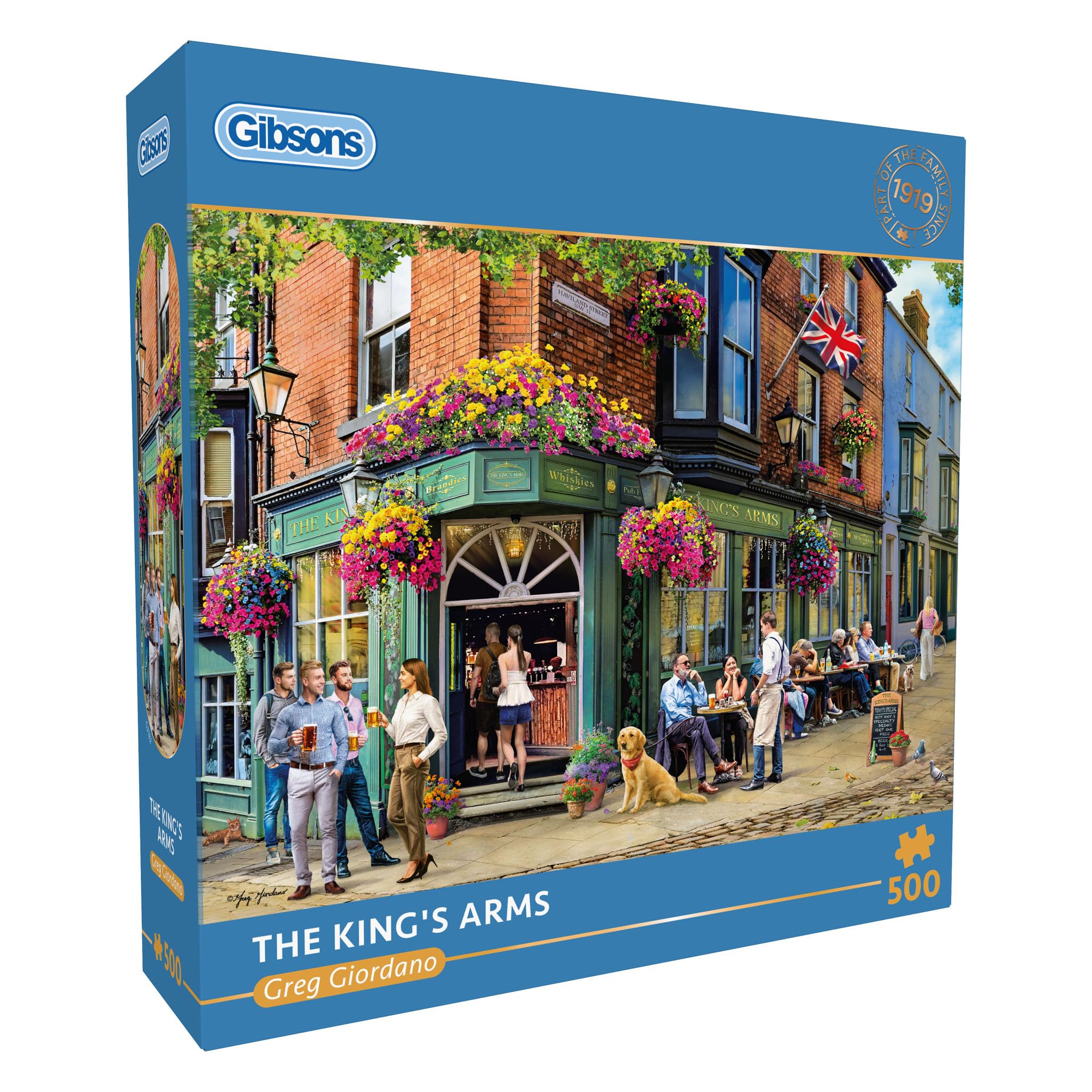 Gibsons The King's Arms 500 Piece Jigsaw Puzzle - British Pub Scene 1
