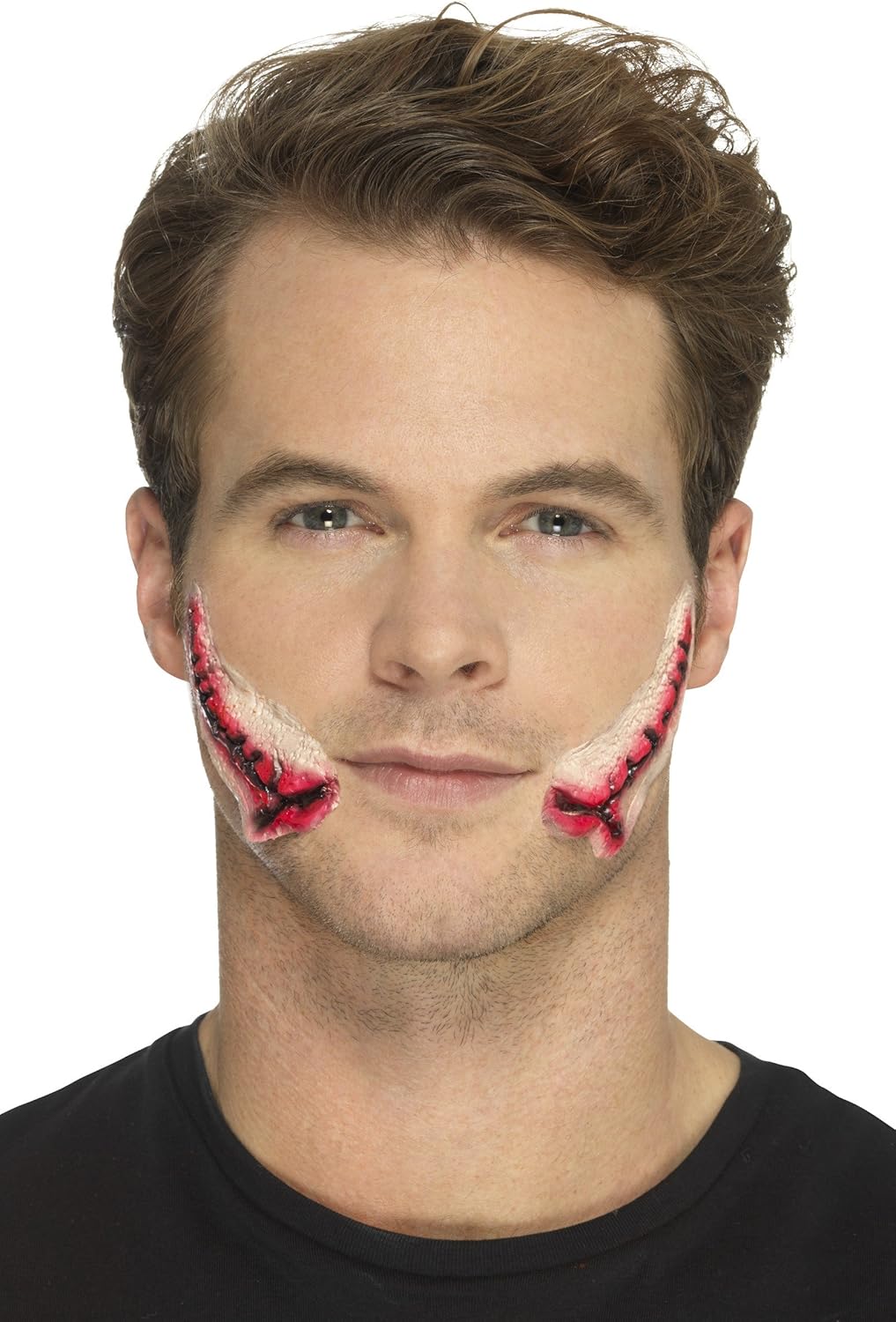 Smiffys Latex Stitched Smile Prosthetic with Adhesive 3