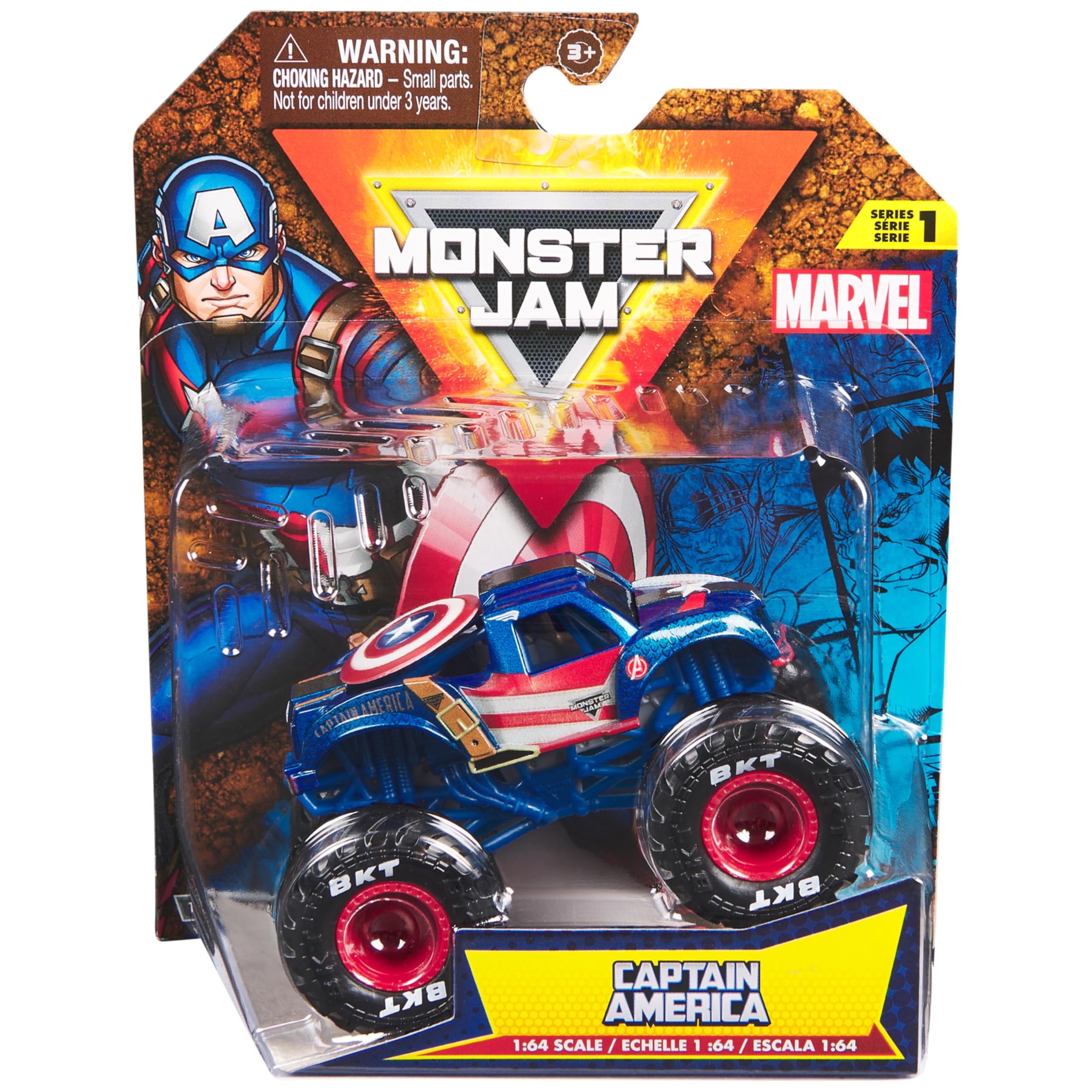 Monster Jam Marvel Superhero Design Truck - 1:64 Scale | Plastic | Ages 3+