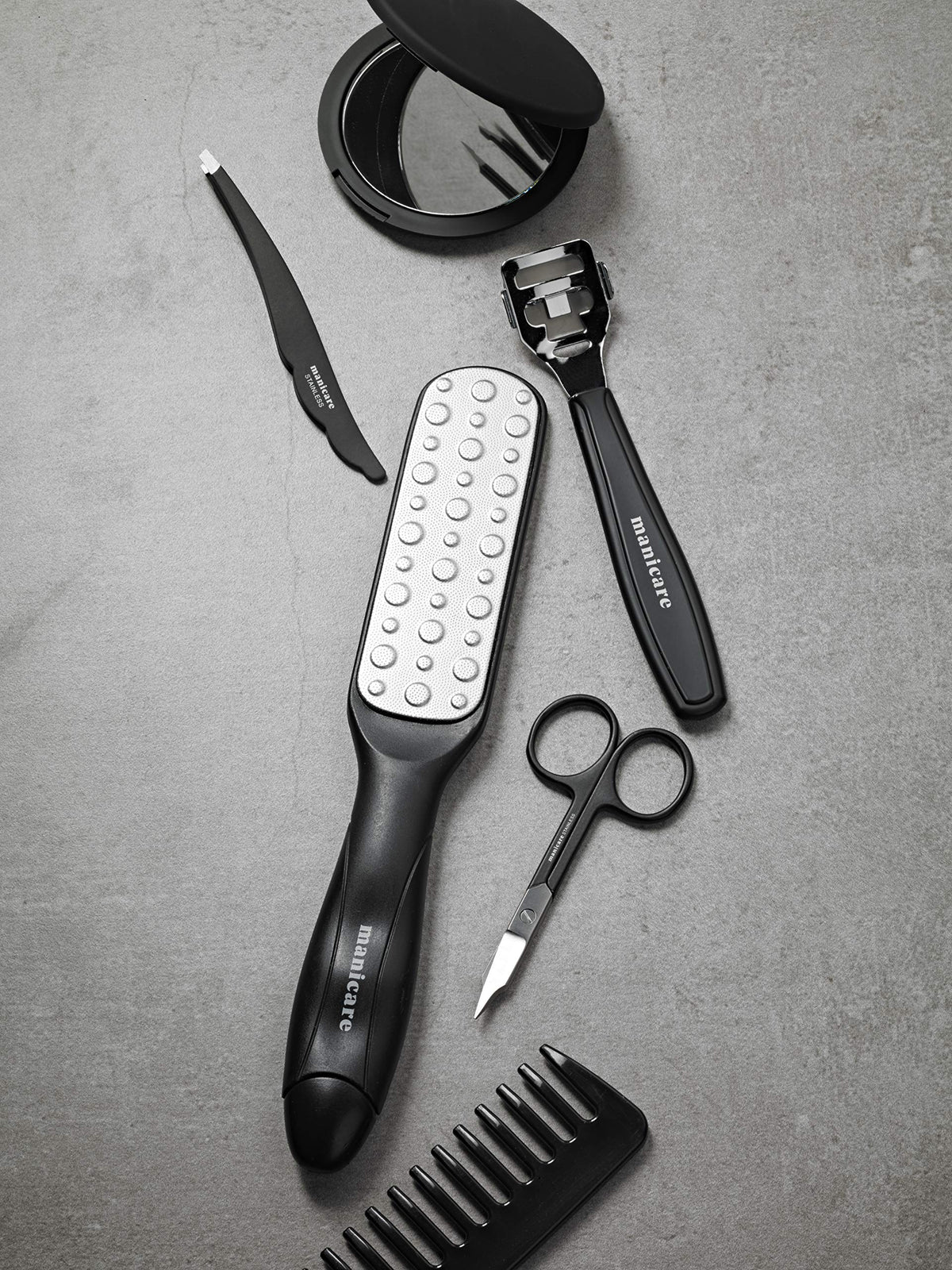 Manicare Cuticle Trimmer - Dual-Ended, Black