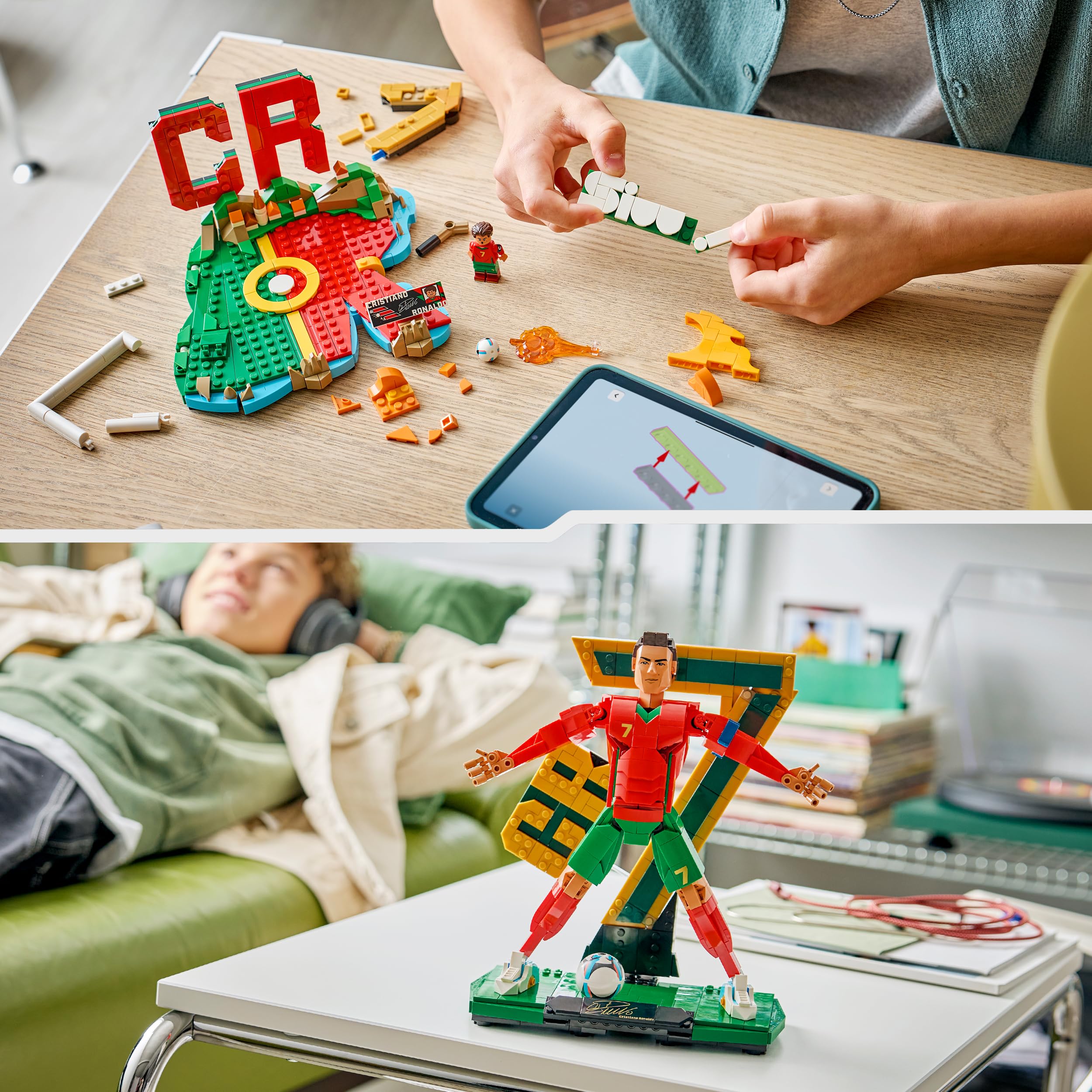 LEGO Editions 43016 Cristiano Ronaldo Football Legend Building Set | Age 12+ | 3D Display Model 6