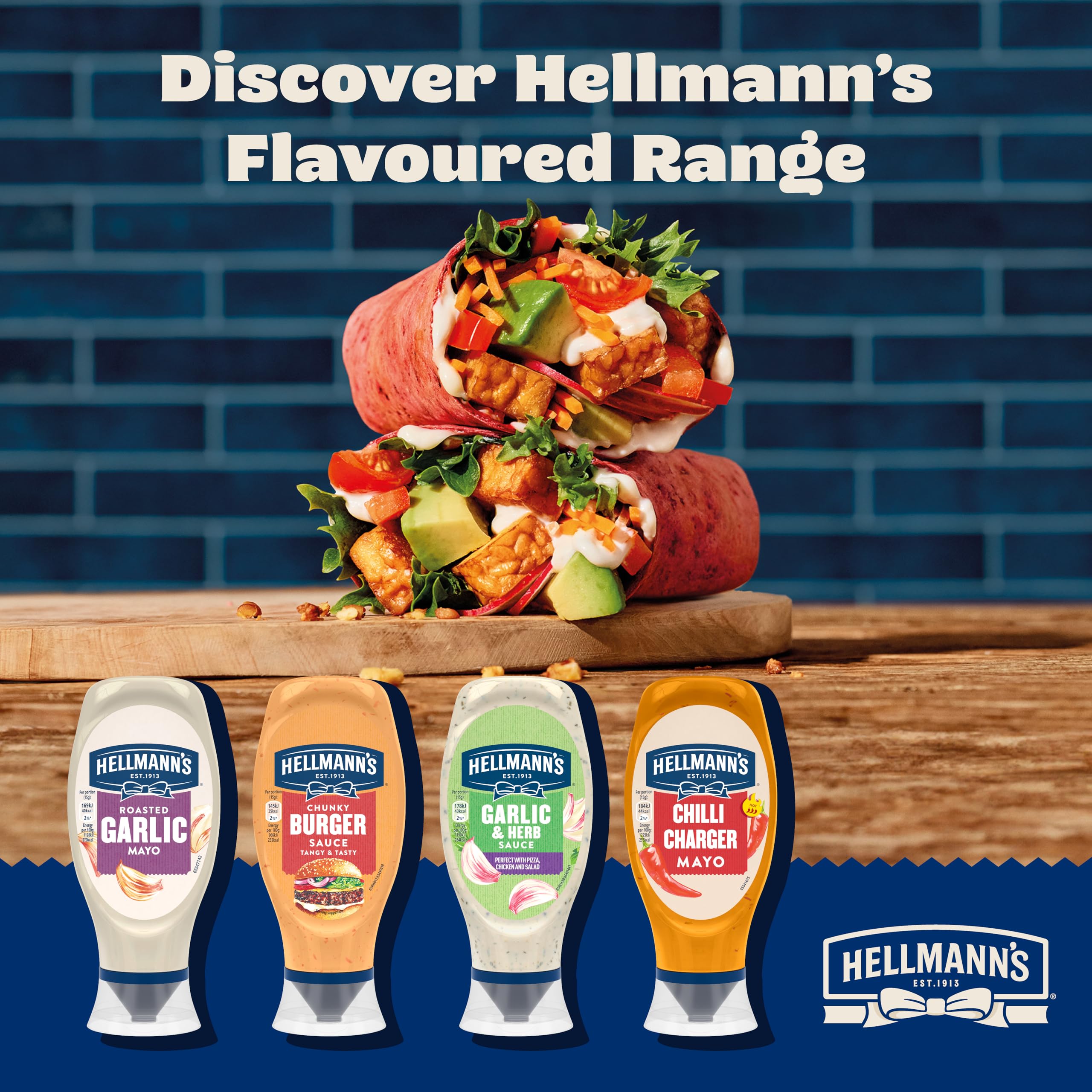 Hellmann's Chunky Burger Sauce - Creamy with Gherkins & Chilli | 430ml 3