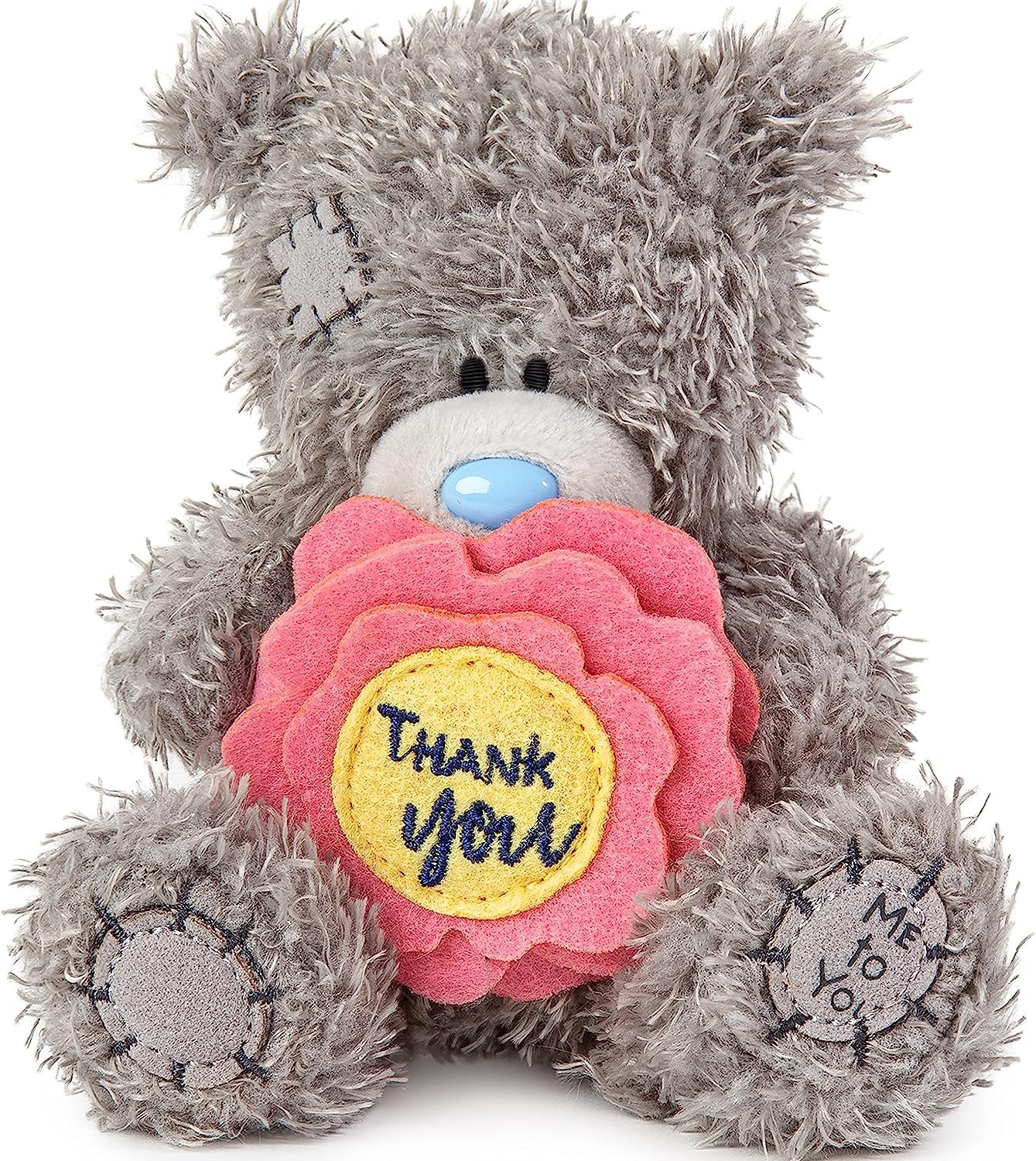 Me to You Tatty Teddy Bear - Thank You Flower | 10cm Height | Unisex Adult 1