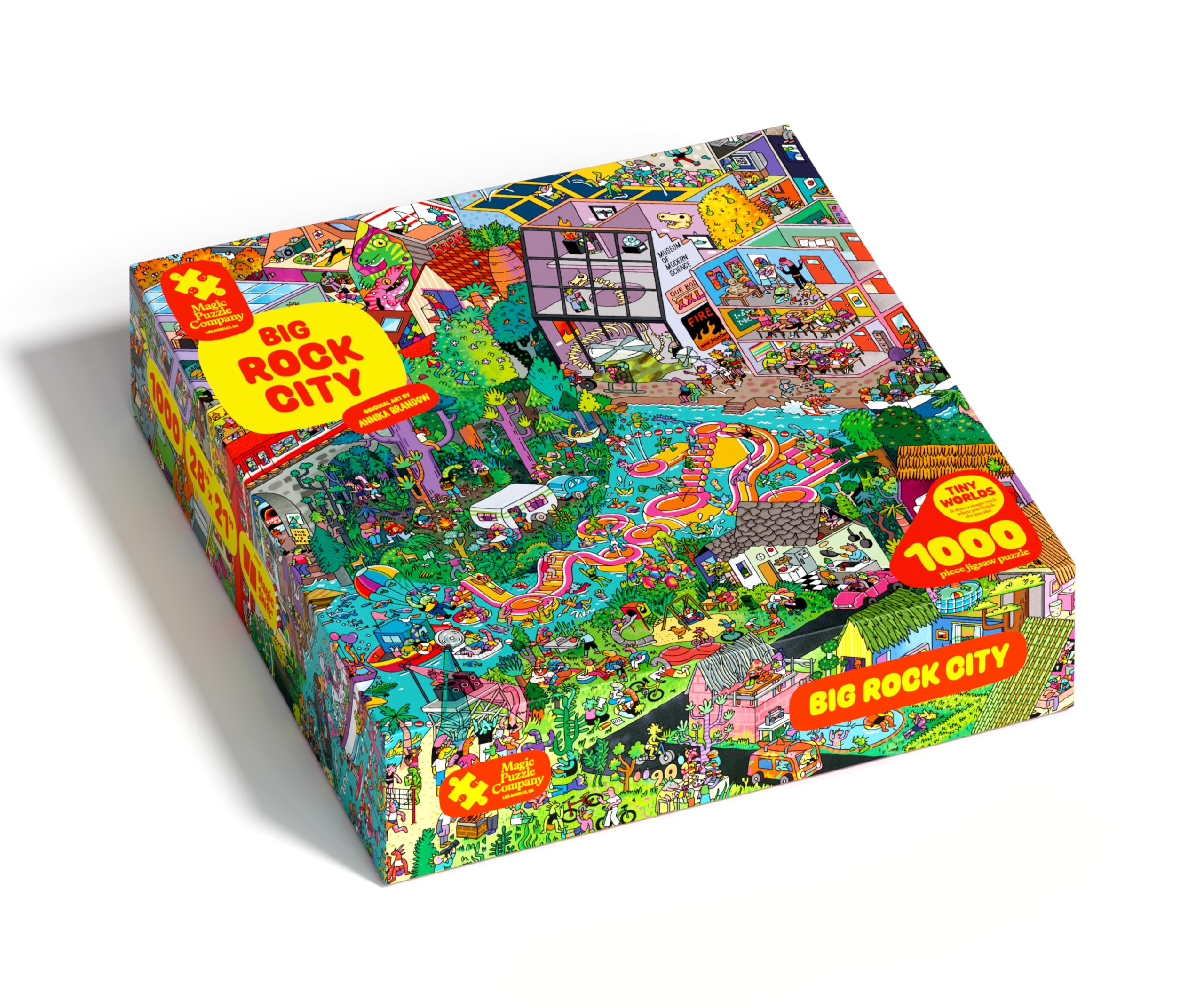 Big Rock City - 1000-Piece Jigsaw Puzzle with Spin Magic Illusion by Magic Puzzle Company 1