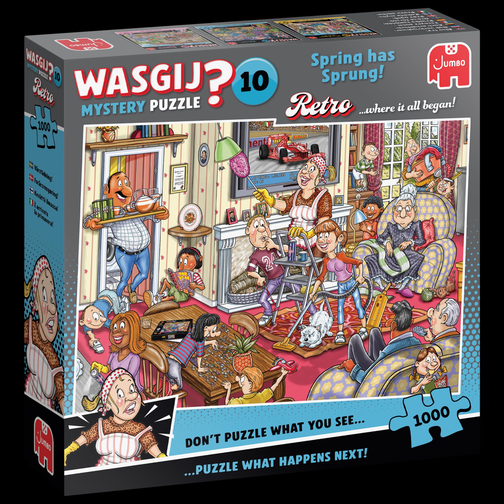 Wasgij Retro Mystery 10, Spring has Sprung! - 1000 Piece Adults Jigsaw Puzzle 9