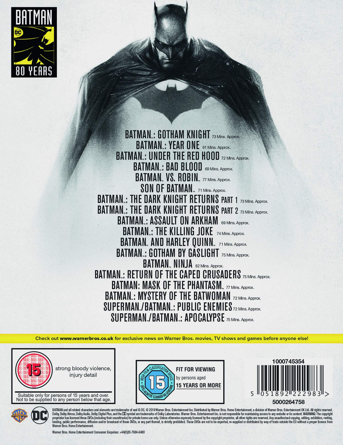 Batman 80th Anniversary Collection [DVD]