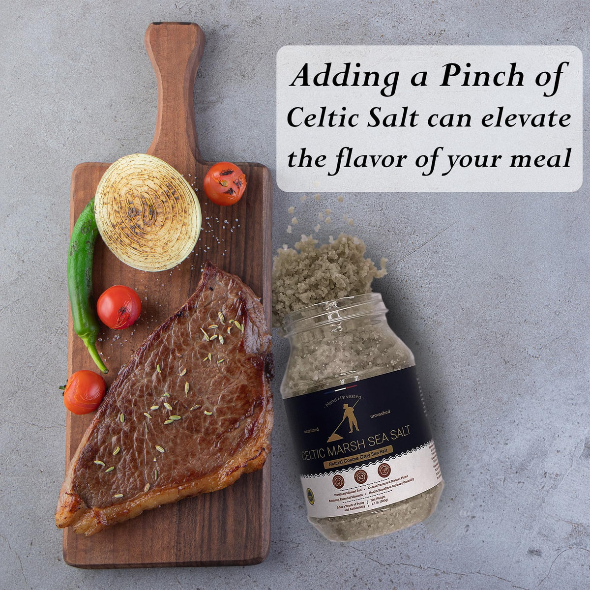 Celtic Marsh Sea Salt - Unrefined, Mineral-Rich, Coarse Grain | 500g