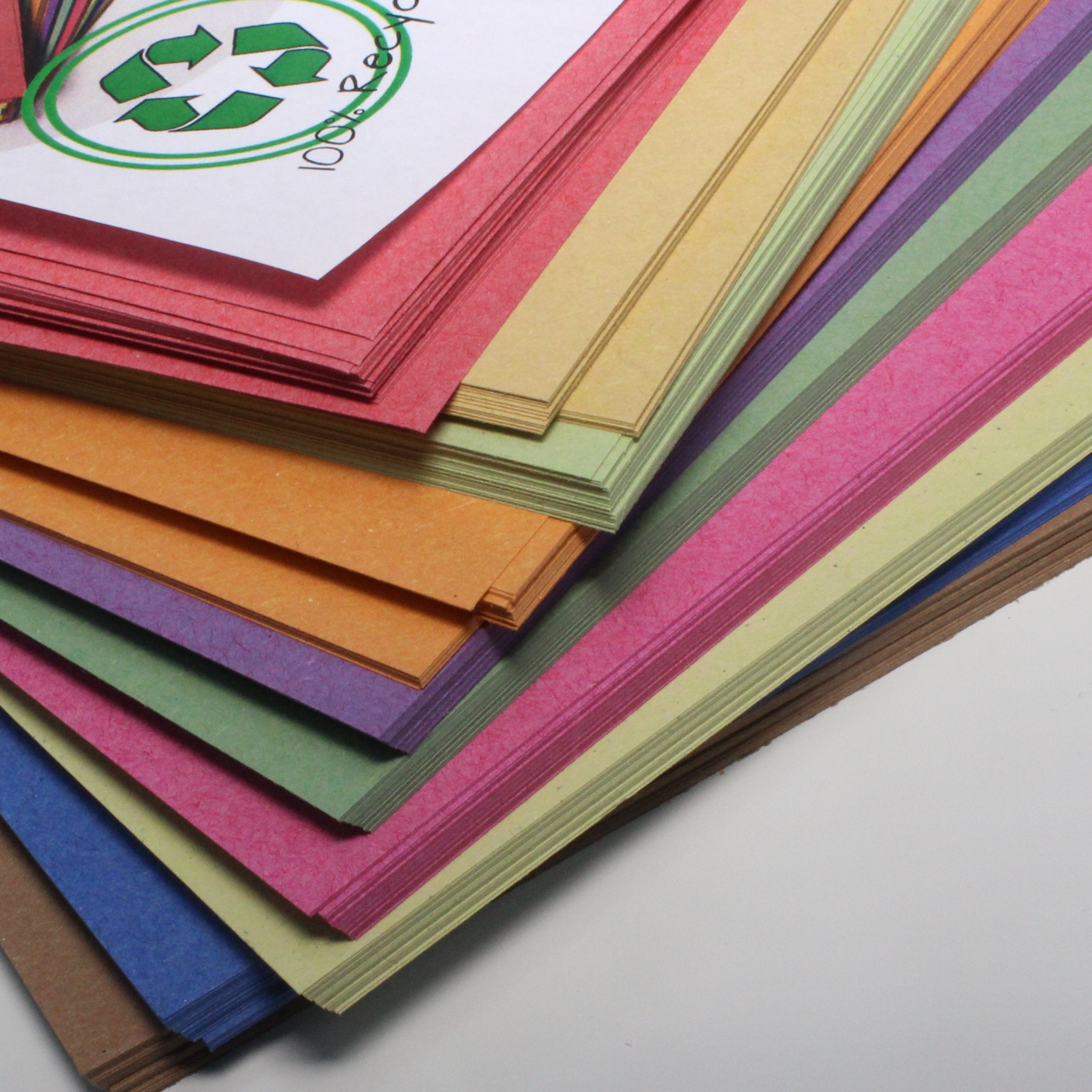 Be Creative A3 Recycled Sugar Paper - 10 Colours, 100gsm, 100 Sheets | Ideal for Pastel & Chalk 3