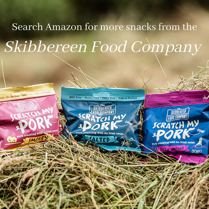 The Skibbereen Food Company Lightly Salted Pork Crackling - 250g Bulk Bag, Gluten Free, High Protein, Keto Friendly