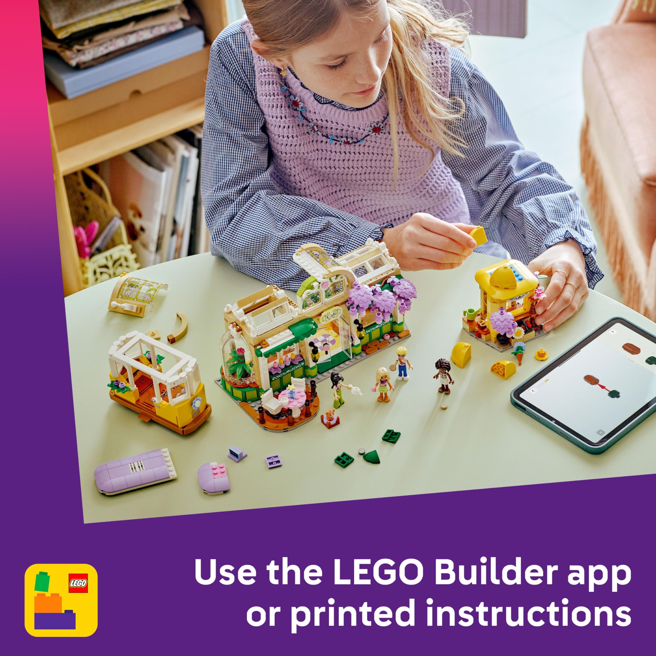 LEGO Friends Plant Café & Flower Shop Building Set - Ages 9+ | 4 Mini Dolls | Multicolor 6